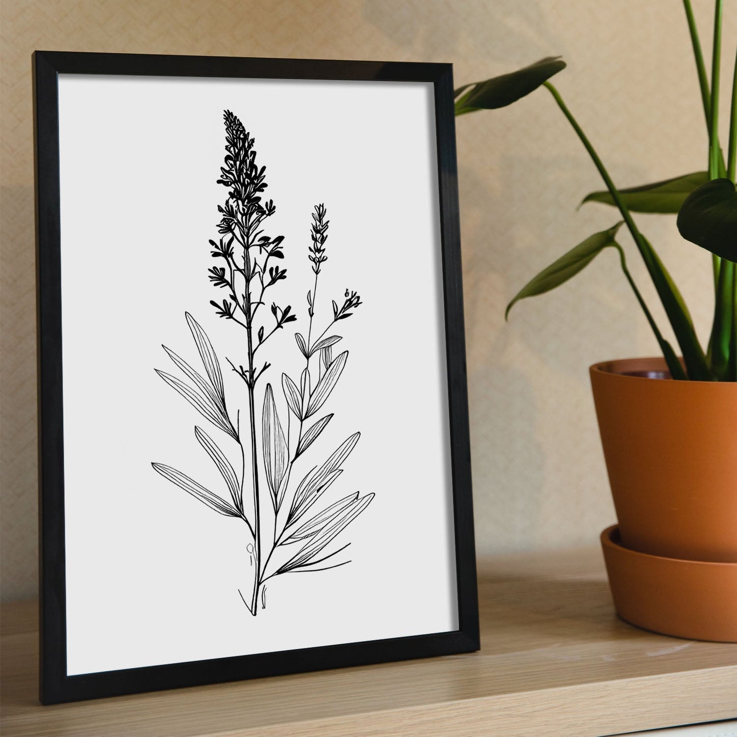 Laminas Minimalistas de Lavanda Nacnic