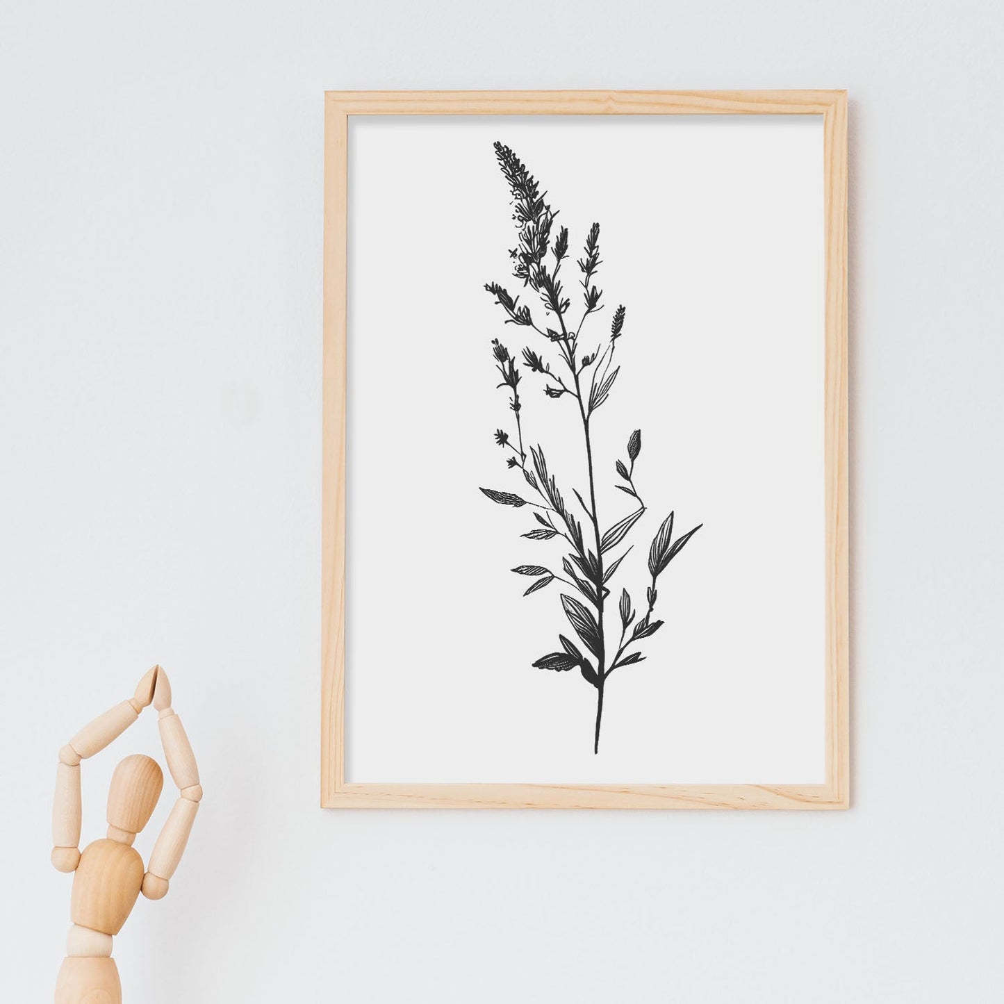 Lámina Nacnic de Lavanda Arte Minimalista