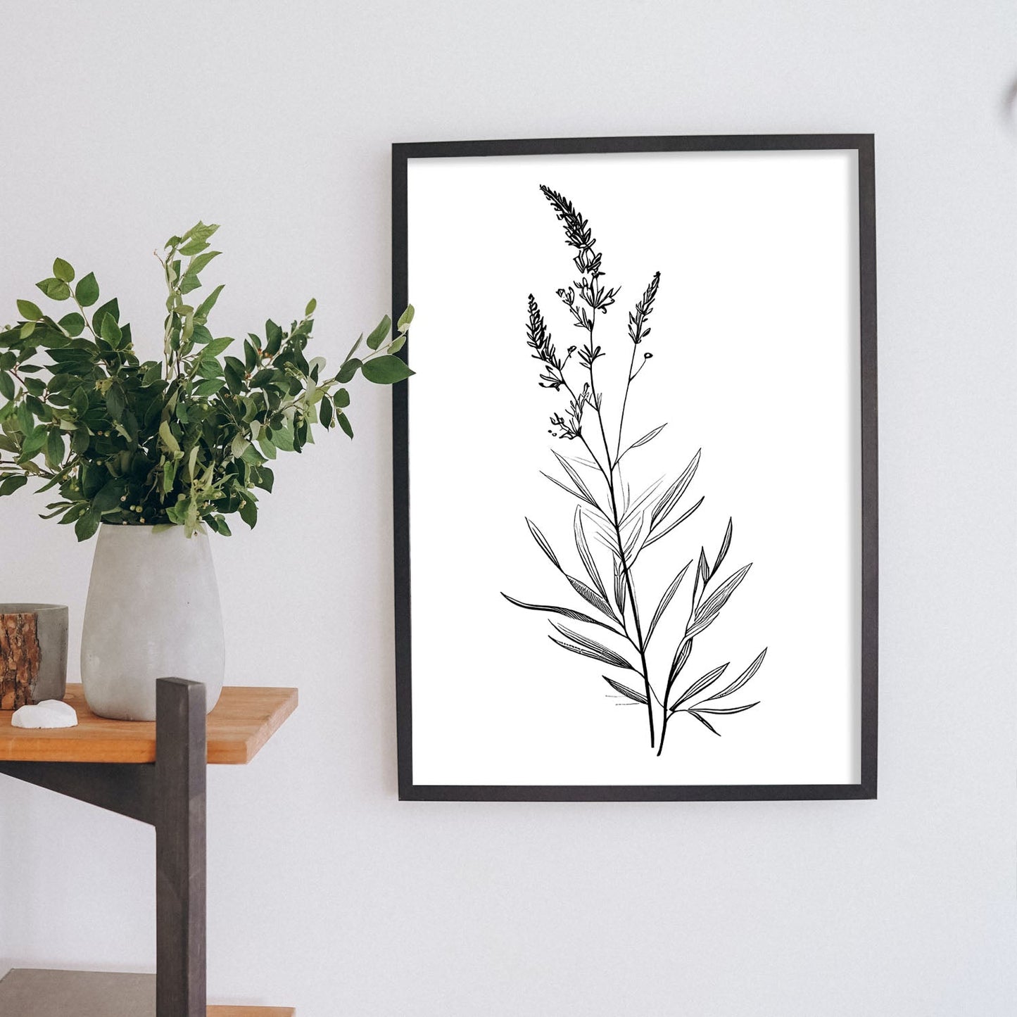 Láminas Nacnic de Lavanda Arte Minimalista Aestético