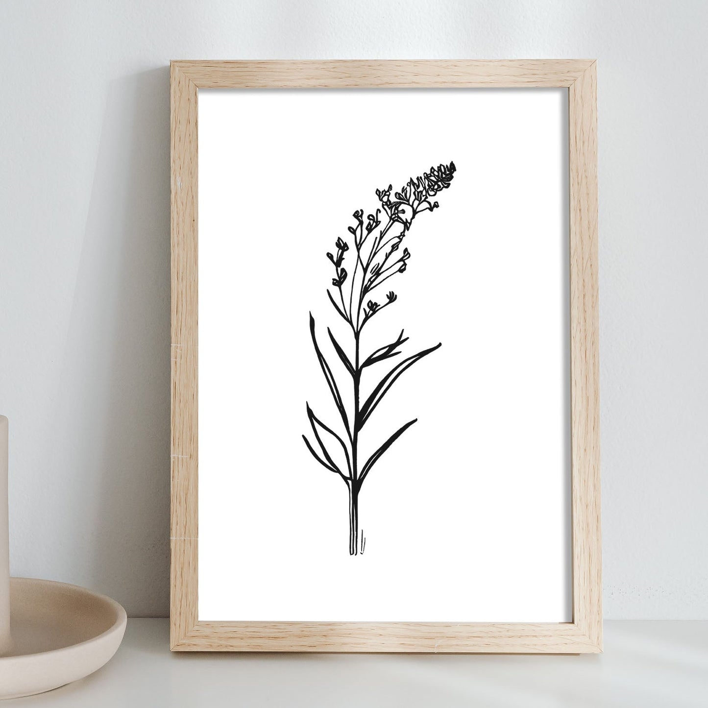 Lámina Nacnic Minimalista de Lavanda