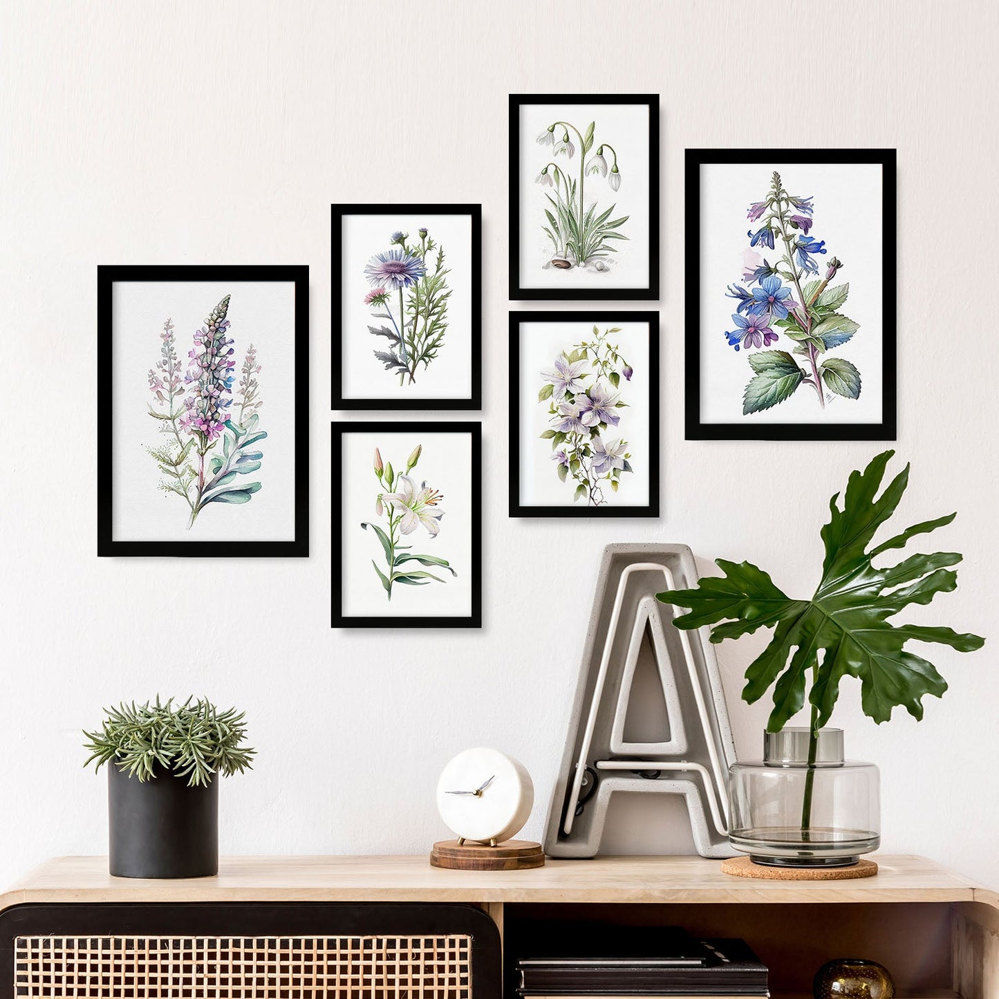 Conjunto Lilia de Nacnic - Láminas Estéticas para Pared