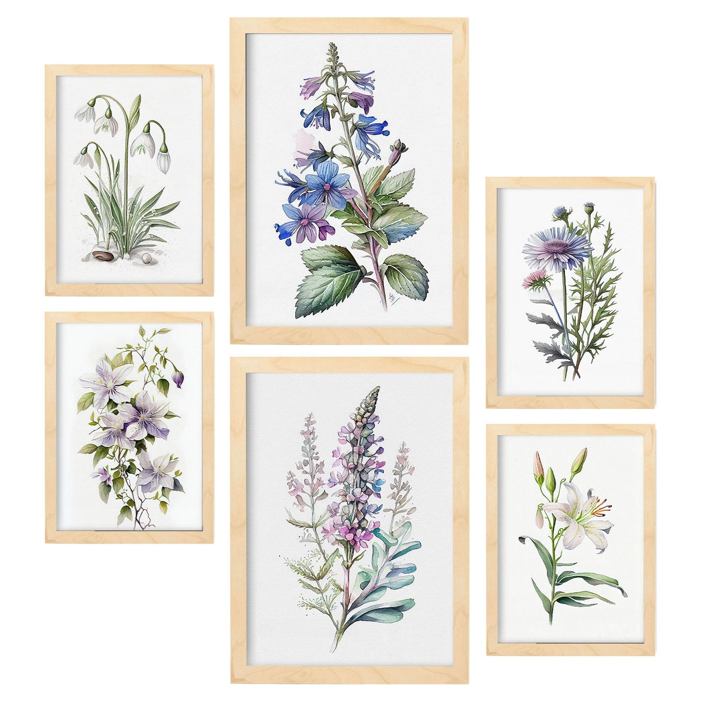 Conjunto Lilia de Nacnic - Láminas Estéticas para Pared
