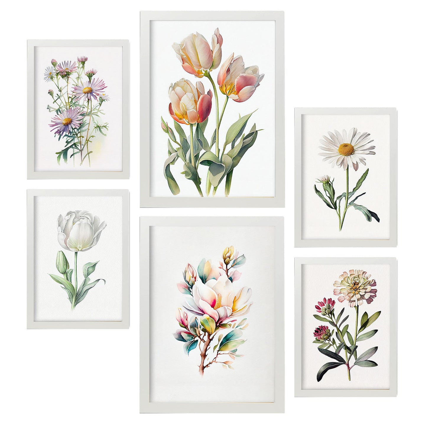 Conjunto Nacnic Mix Pastel, Láminas Estéticas para Pared