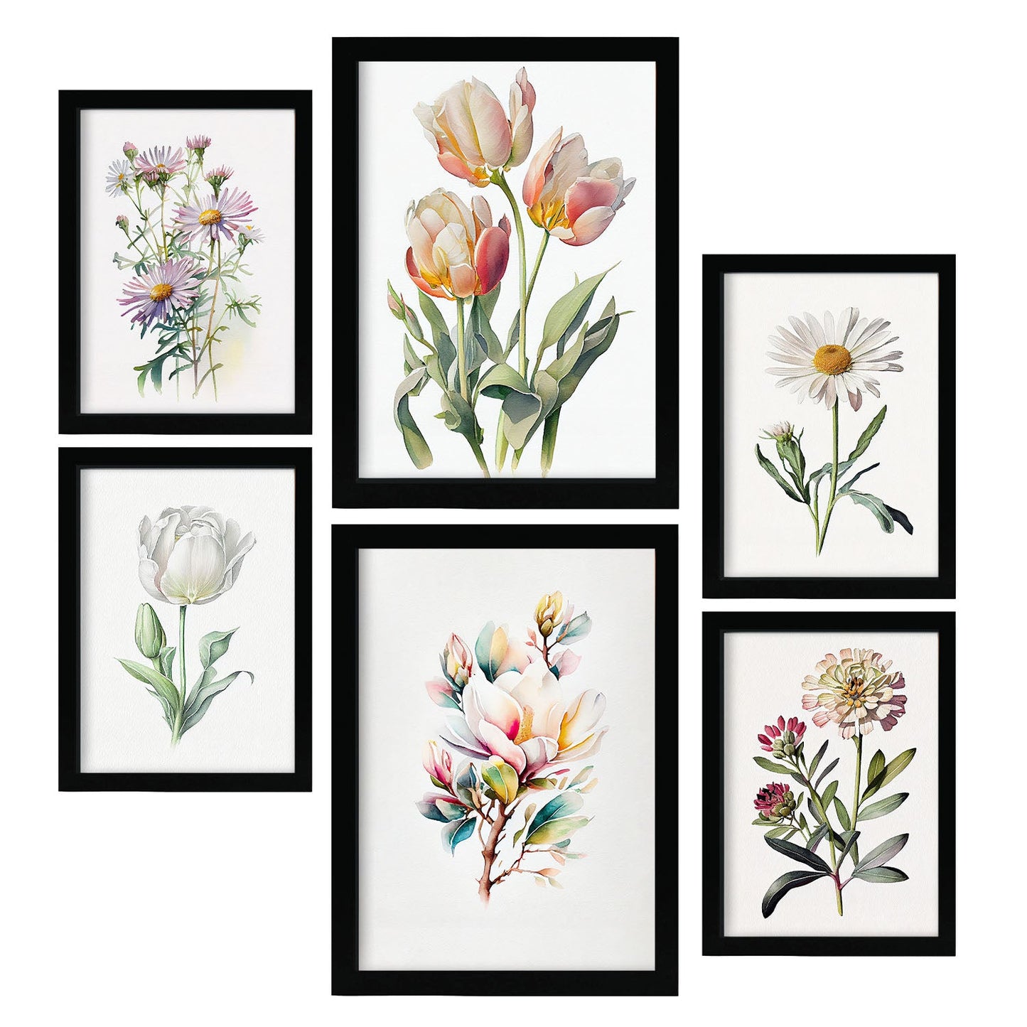 Conjunto Nacnic Mix Pastel, Láminas Estéticas para Pared