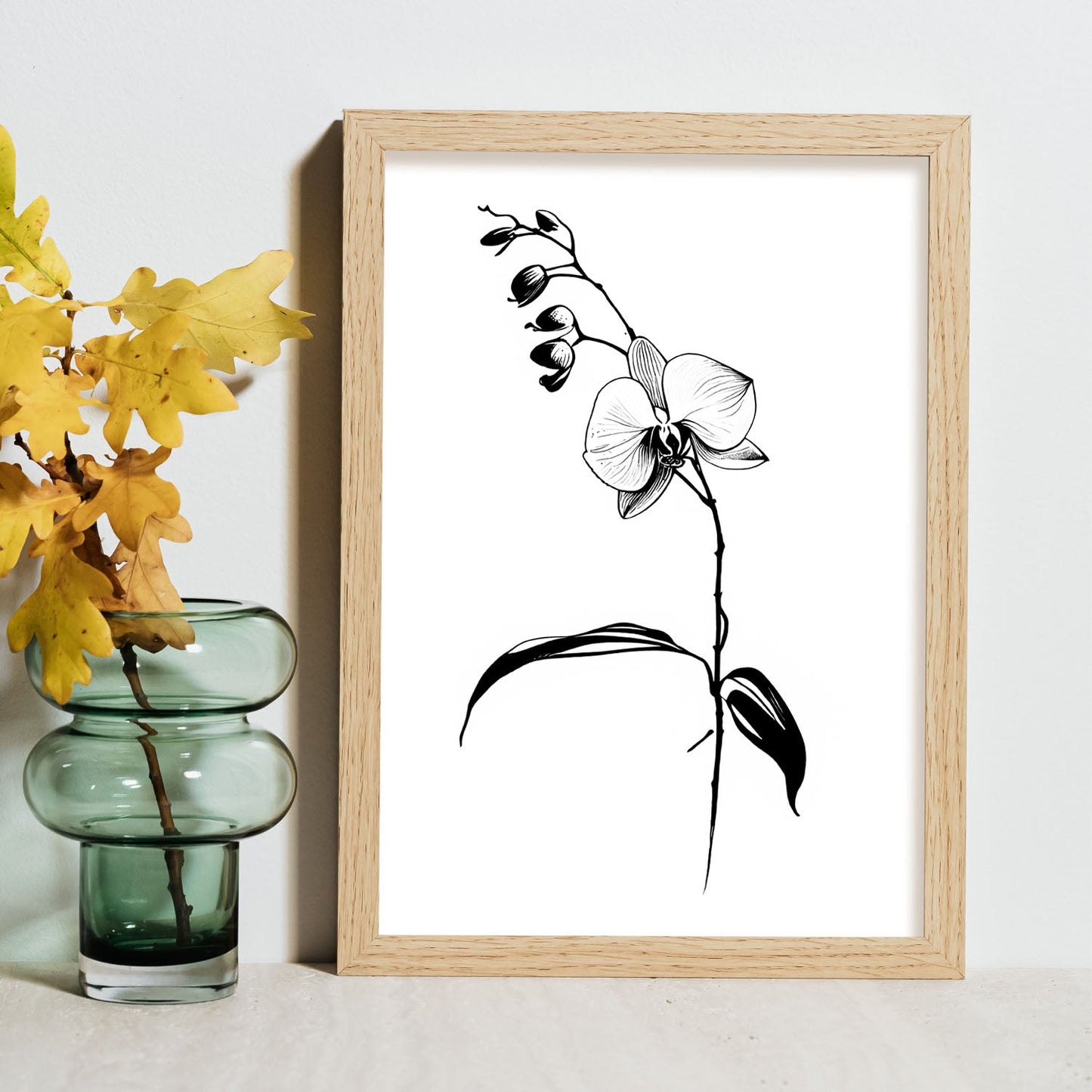 Lamina Minimalista de Orquídea Nacnic