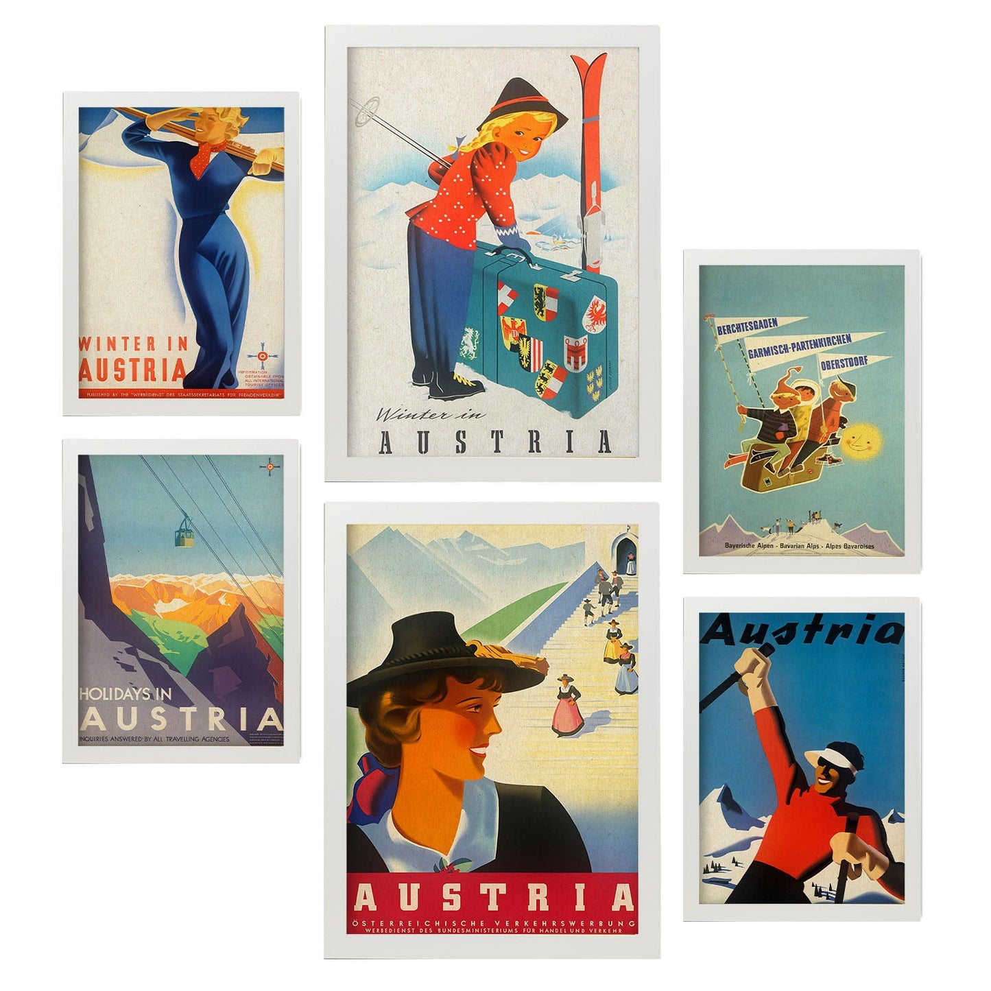 Nacnic paises estados unidos vintage. Aesthetic Wall Art Prints for Bedroom or Living Room Design.