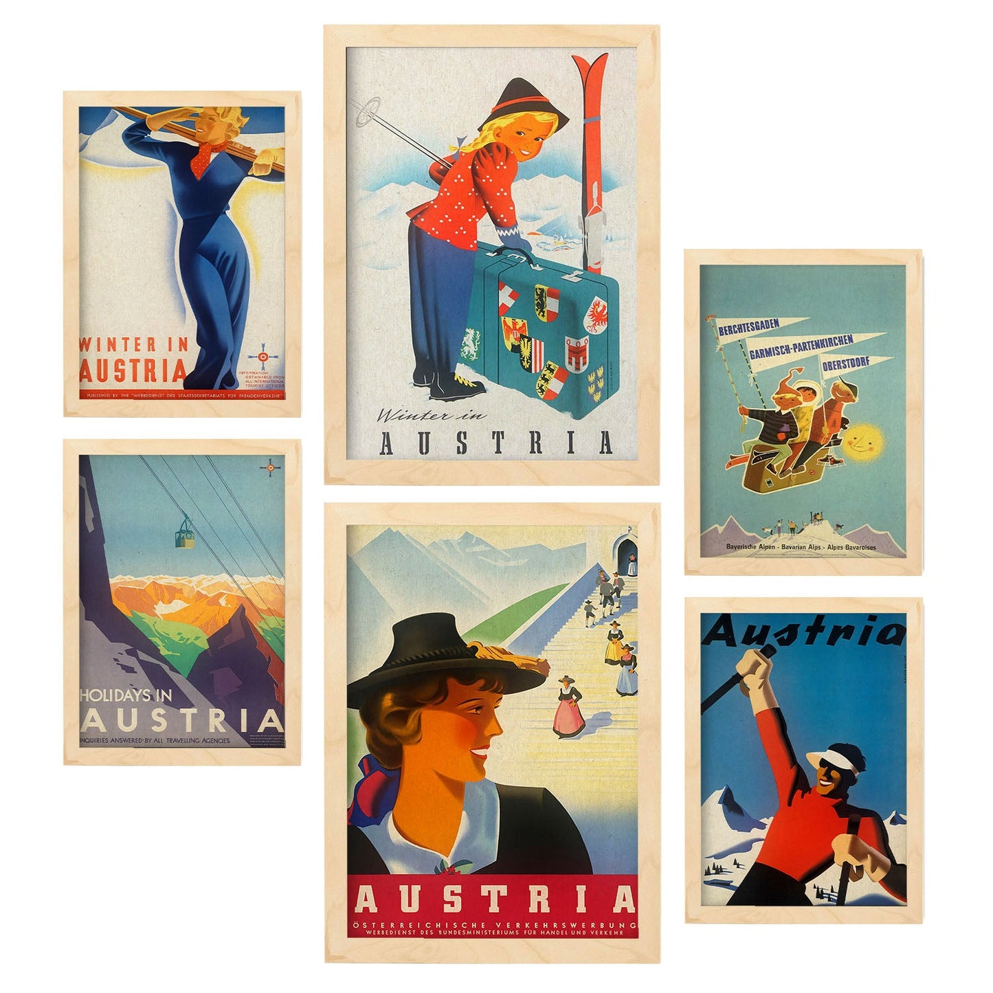Nacnic paises estados unidos vintage. Aesthetic Wall Art Prints for Bedroom or Living Room Design.