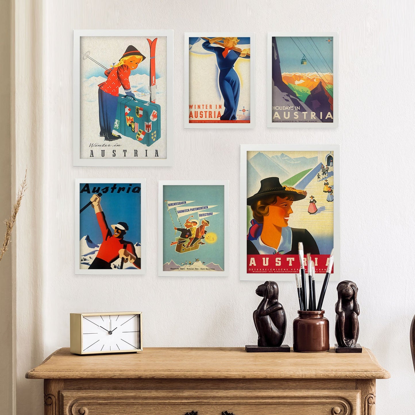 Nacnic paises estados unidos vintage. Aesthetic Wall Art Prints for Bedroom or Living Room Design.