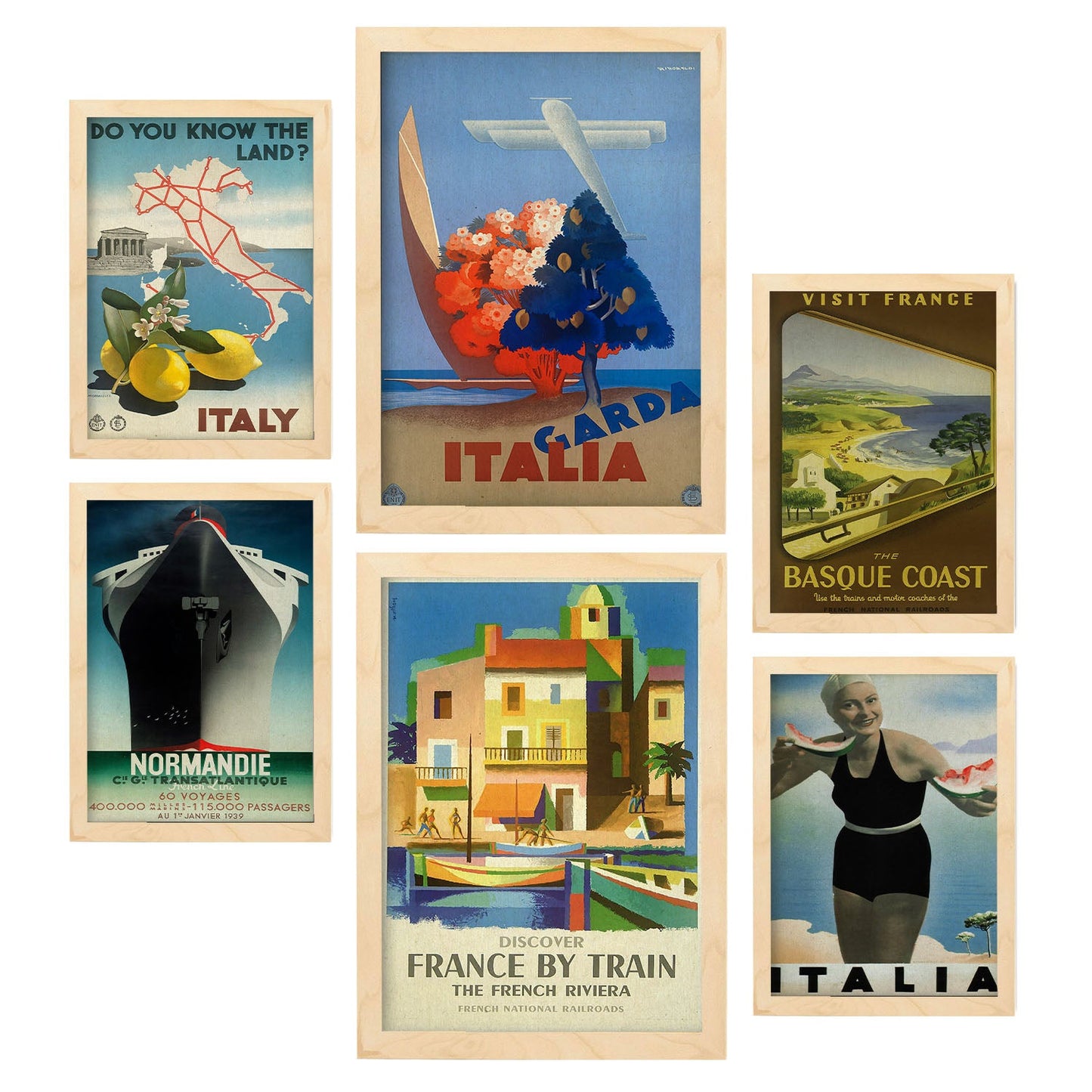 Lámina Vintage Europa 3 de Nacnic