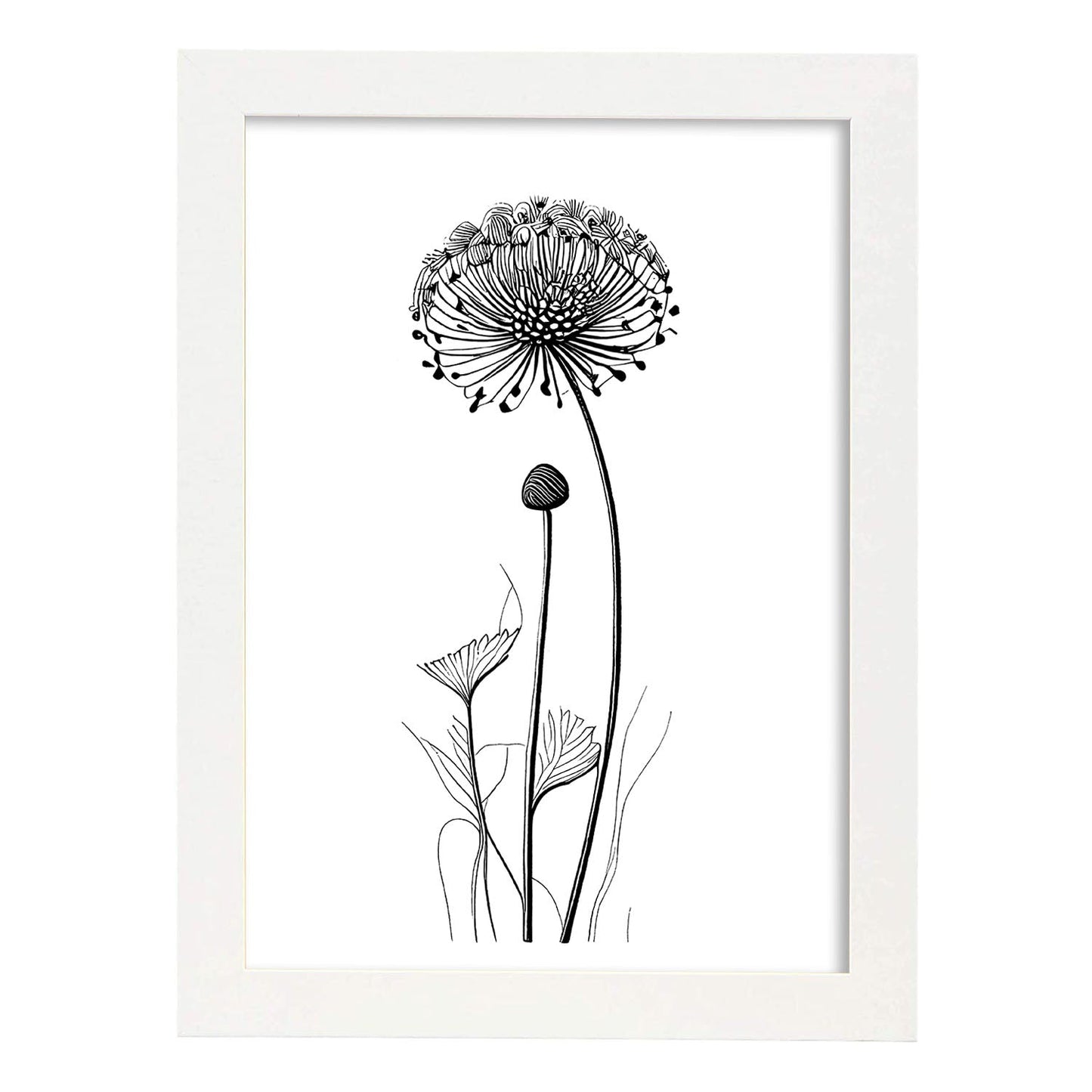 Lámina Nacnic Alfiletero Arte Minimalista de Línea