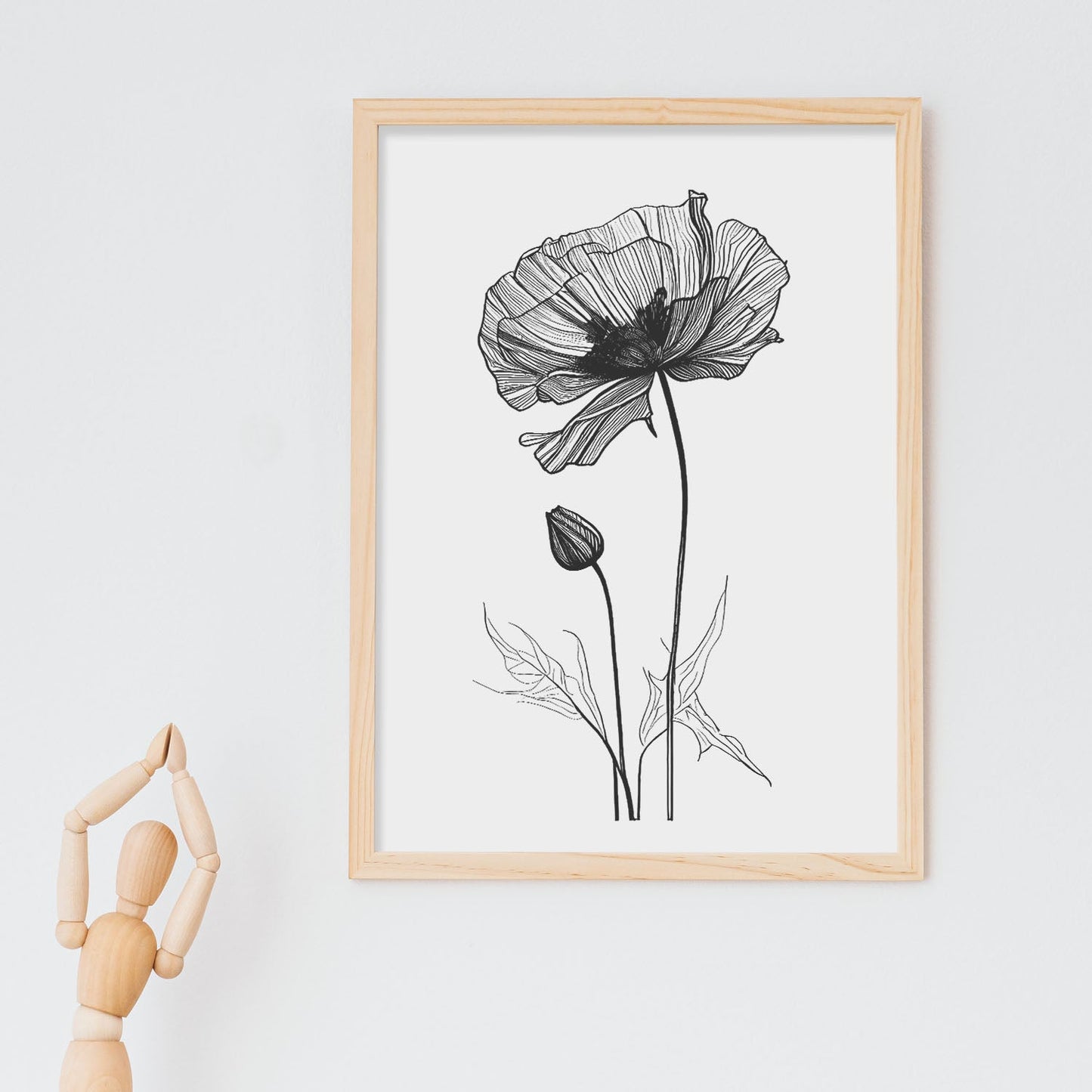 Lámina Nacnic Arte Minimalista de Amapola_2