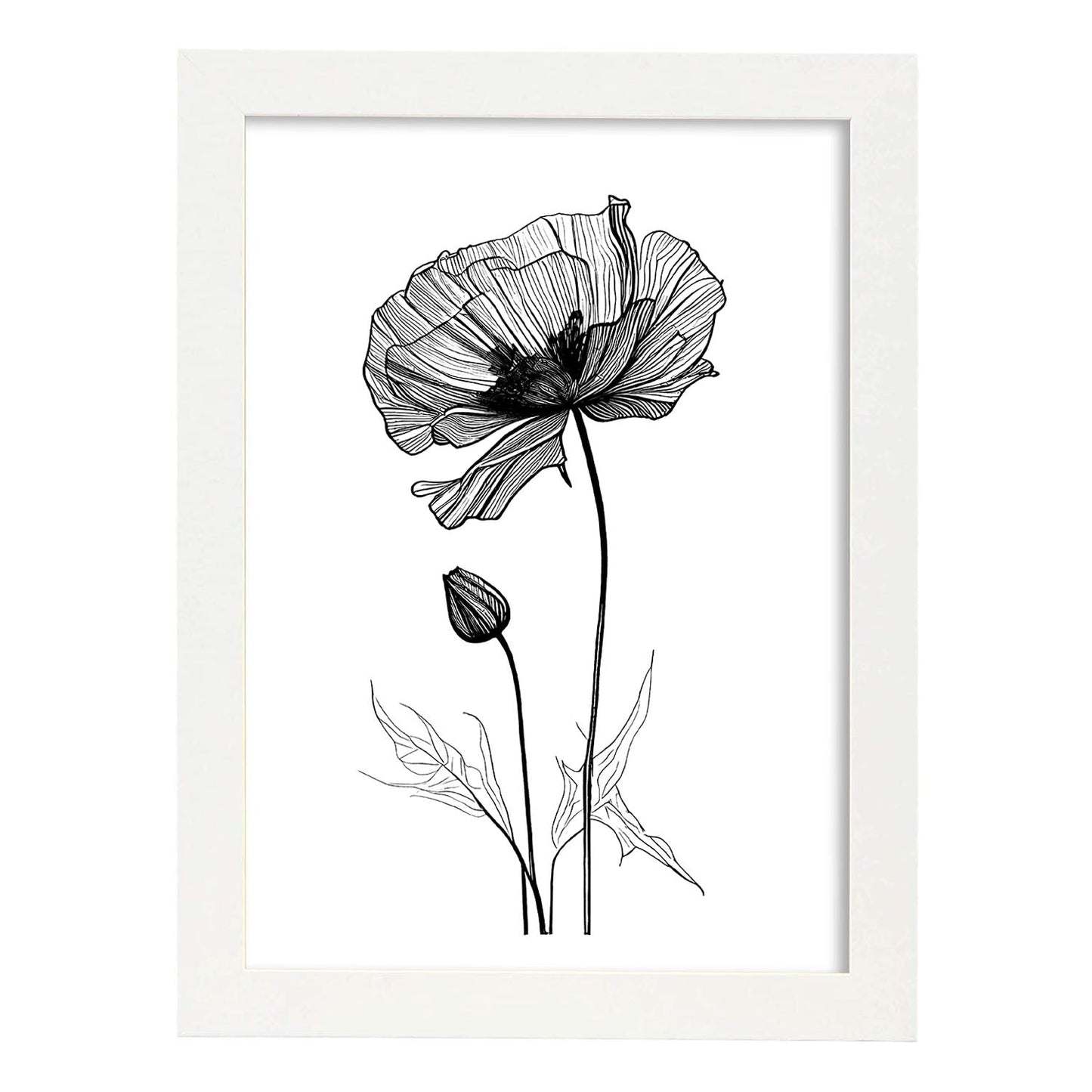 Lámina Nacnic Arte Minimalista de Amapola_2