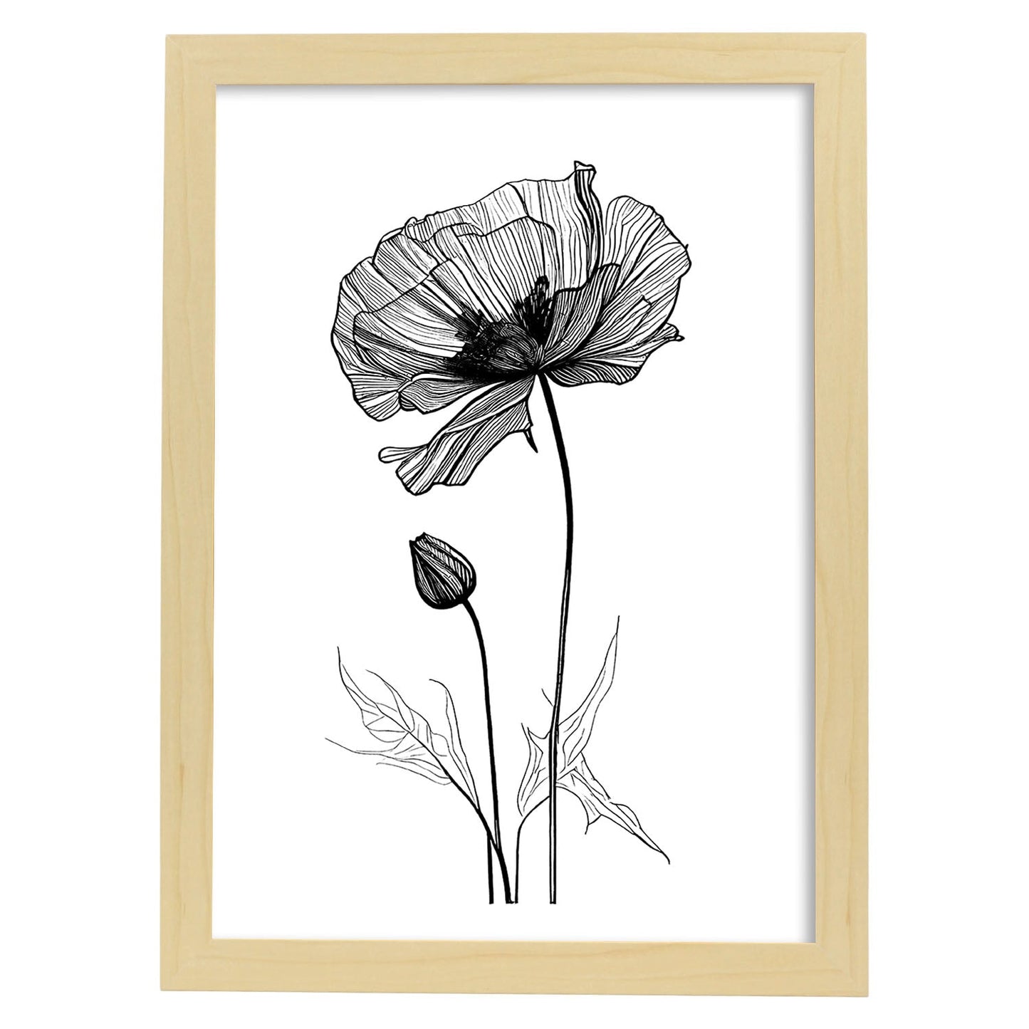 Lámina Nacnic Arte Minimalista de Amapola_2