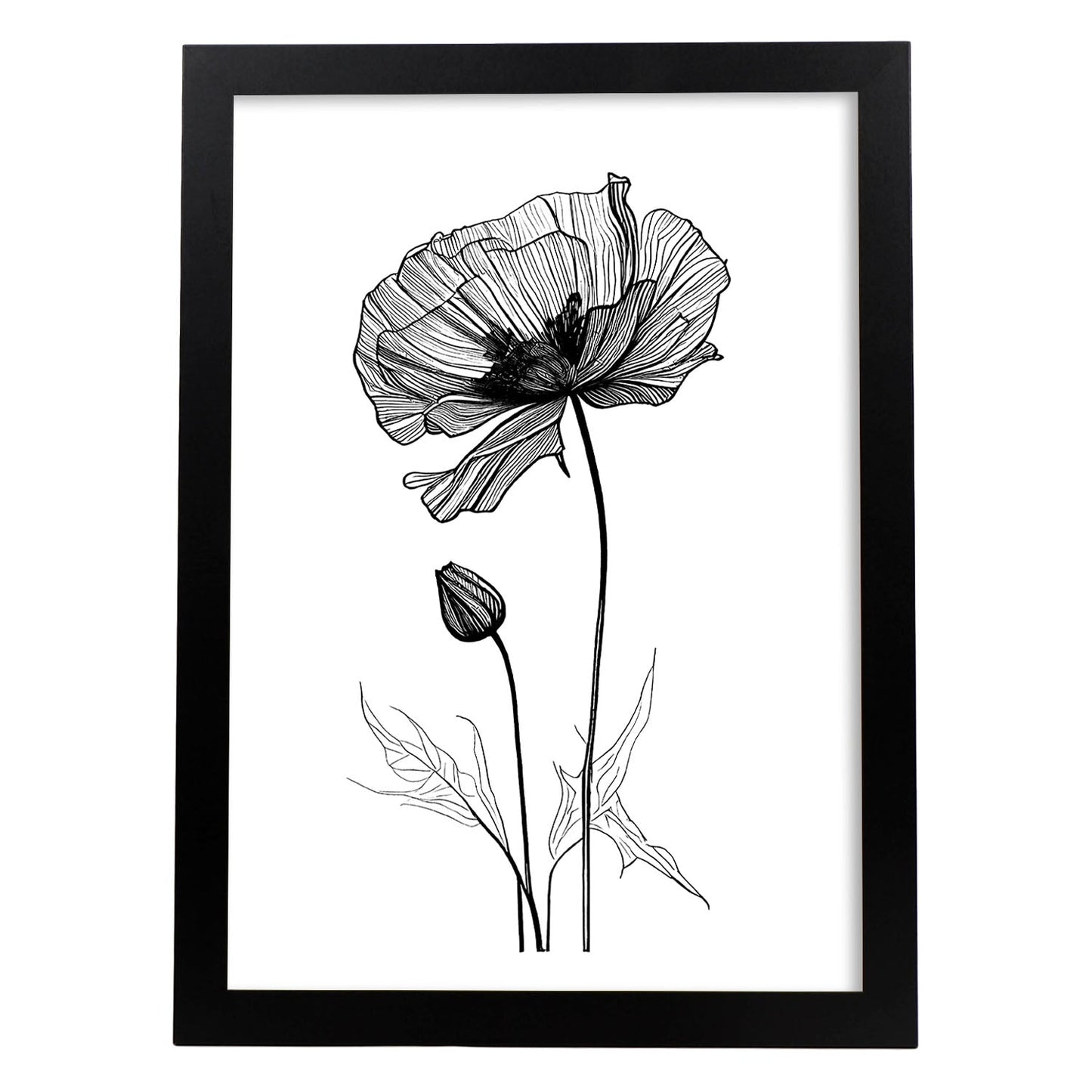 Lámina Nacnic Arte Minimalista de Amapola_2