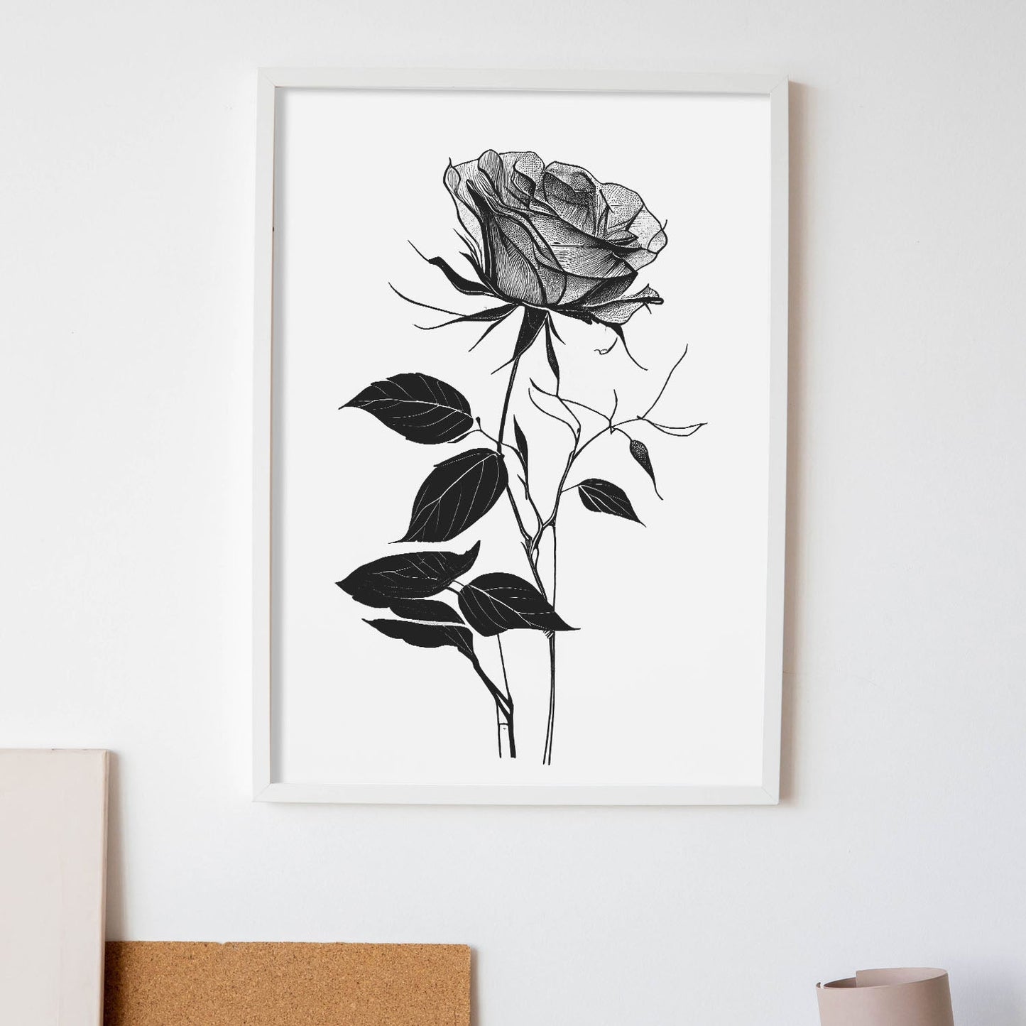 Láminas Minimalistas de Rosa Nacnic para Dormitorio