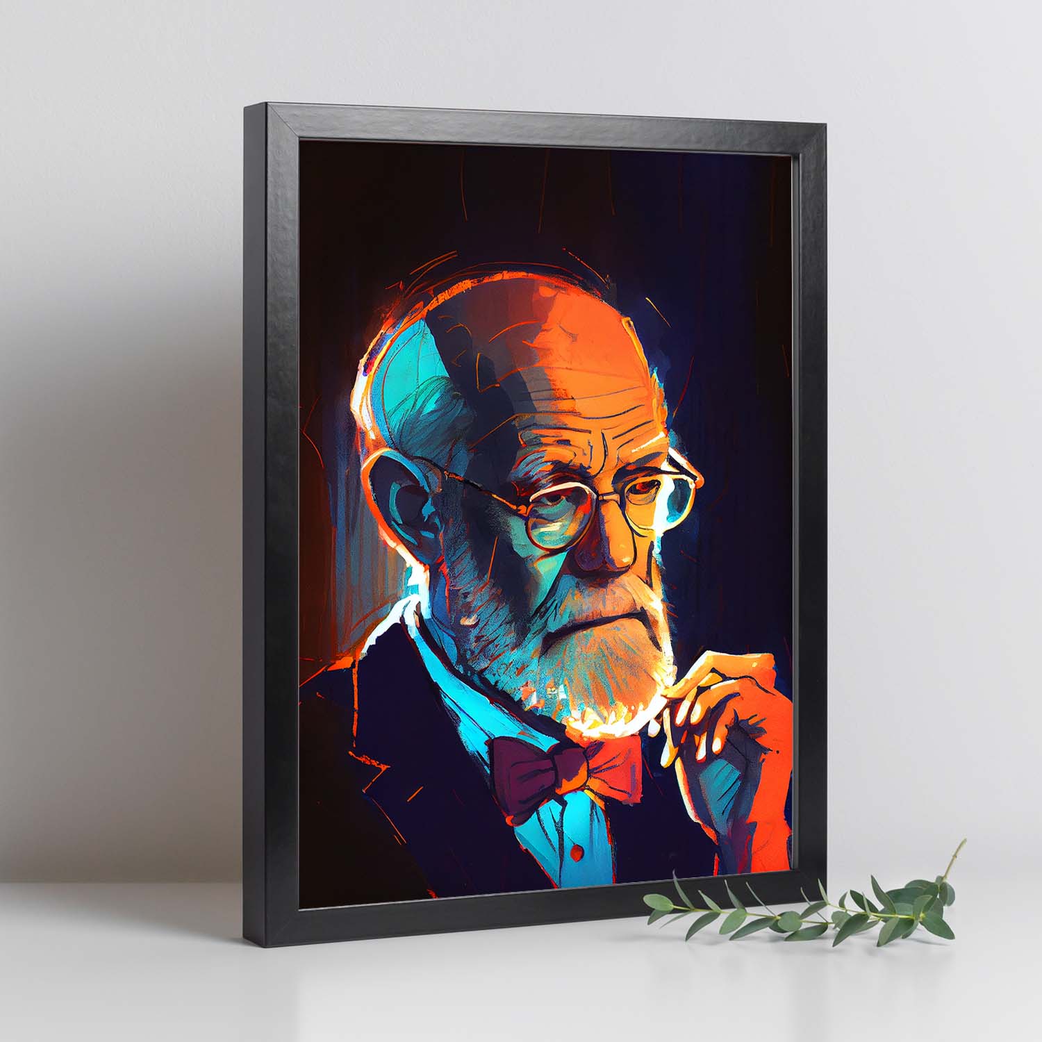 Nacnic Sigmund Freud preguntándose sobre el feminismo Pixar Style d. Estampados de arte de pared estético para el diseño de dormitorio o sala de estar.-Artwork-Nacnic-Nacnic Estudio SL