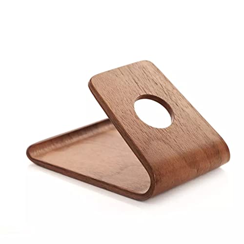 Nacnic Soporte Universal para Teléfono Móvil y Tablet | Apoyo Portátil de Madera para Smartphone | Ecológico y Compacto | Marrón Nogal
