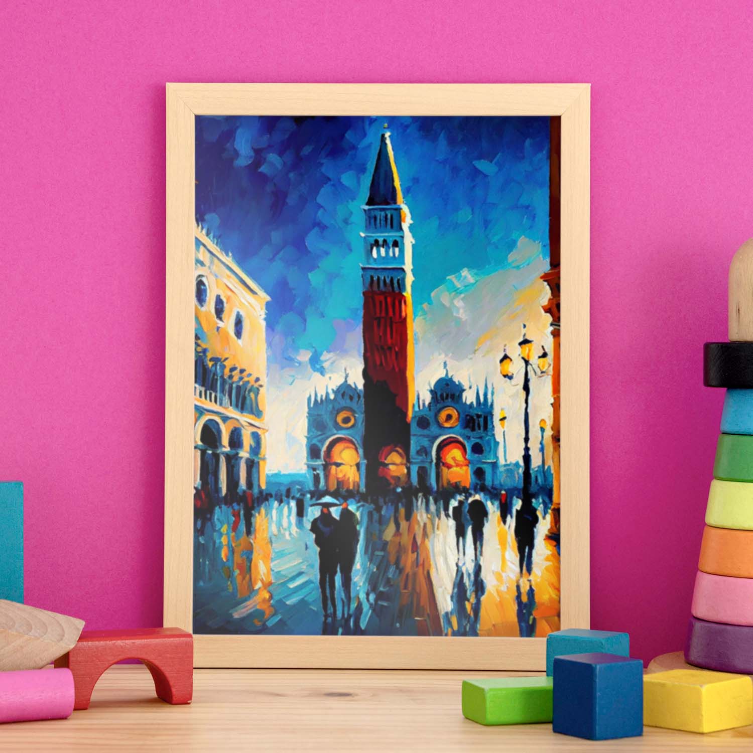 Nacnic St. Marks cuadrado Venecia Venecia Italia Pintura al óleo Str.-Artwork-Nacnic-Nacnic Estudio SL