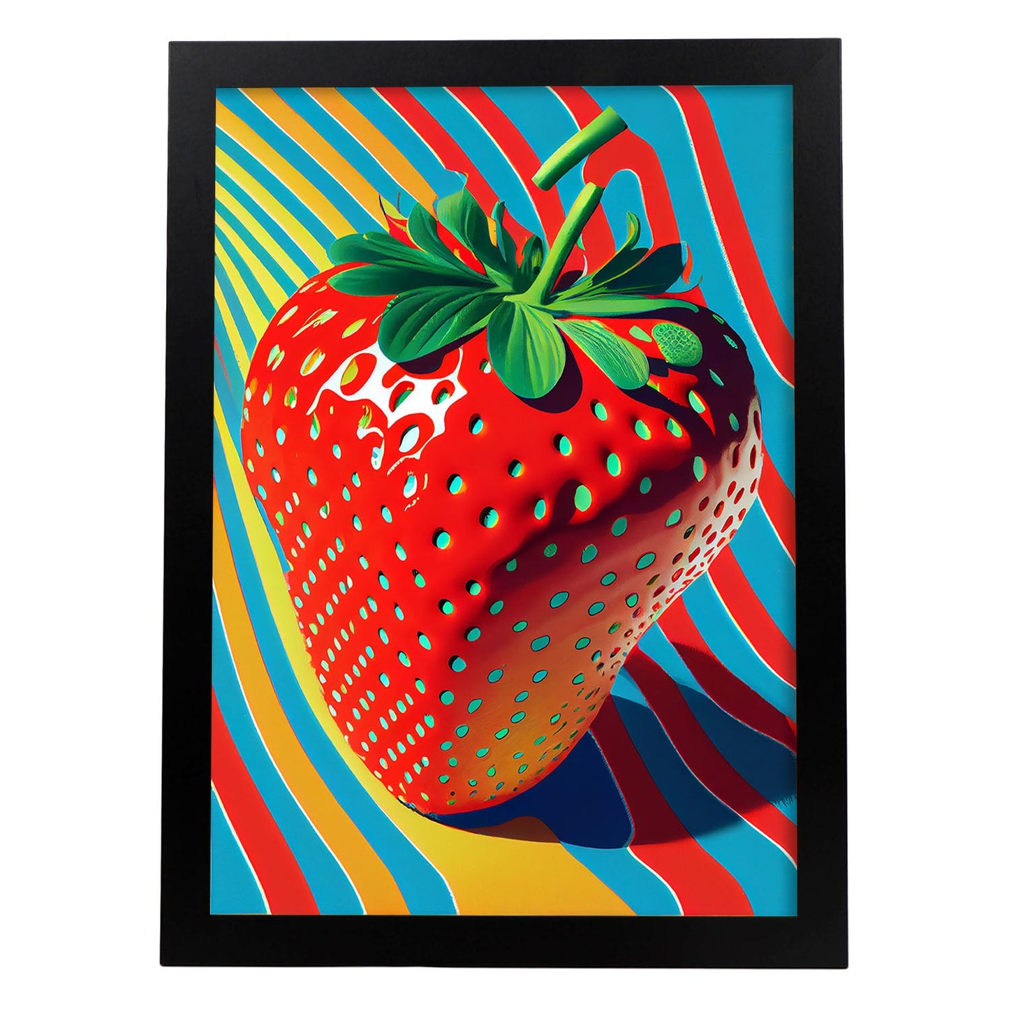 Lámina Nacnic Pop Art de Fresa para Dormitorio