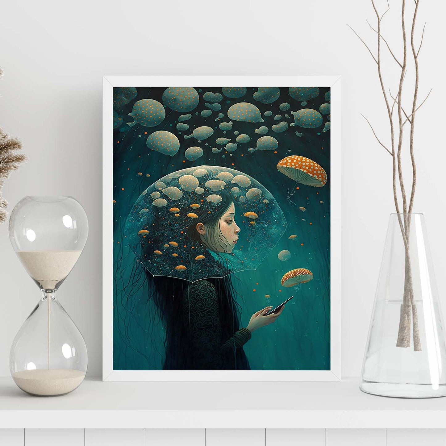 Nacnic submarino supranaturalista Cinemático Caprichado LIF 1. estampados de arte estético de pared para el diseño de dormitorio o sala de estar.-Artwork-Nacnic-Nacnic Estudio SL