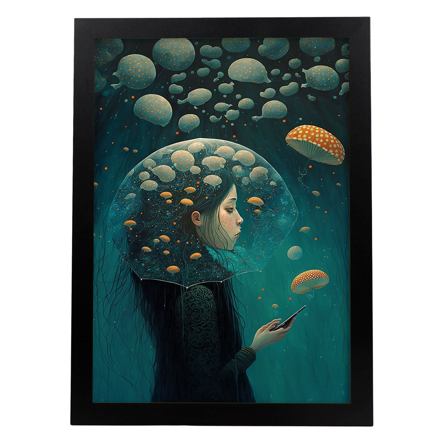 Nacnic submarino supranaturalista Cinemático Caprichado LIF 1. estampados de arte estético de pared para el diseño de dormitorio o sala de estar.-Artwork-Nacnic-A4-Sin marco-Nacnic Estudio SL