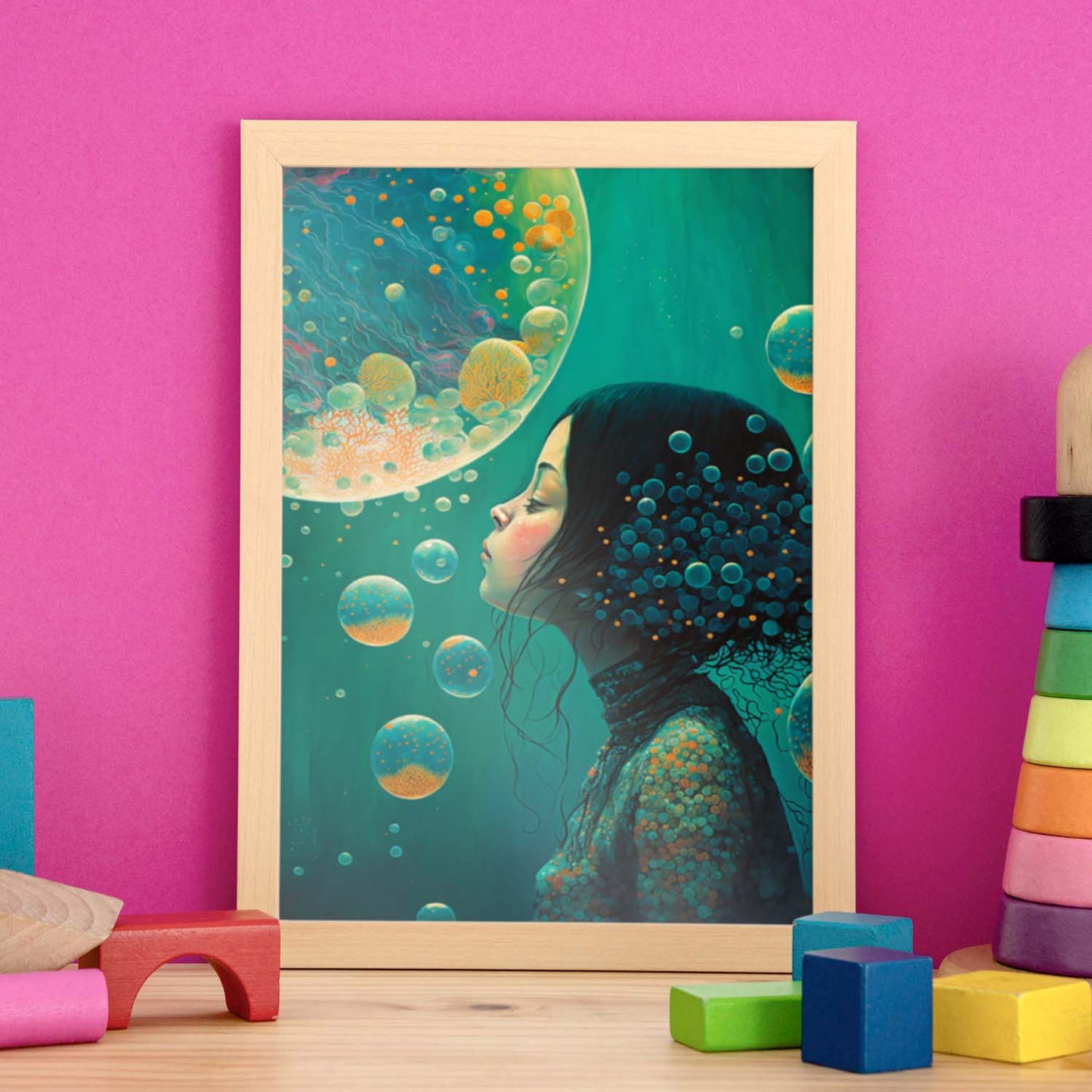 Nacnic submarino supranaturalista Cinemático Caprichado LIF 2. estampados de arte estético de pared para el diseño de dormitorio o sala de estar.-Artwork-Nacnic-Nacnic Estudio SL