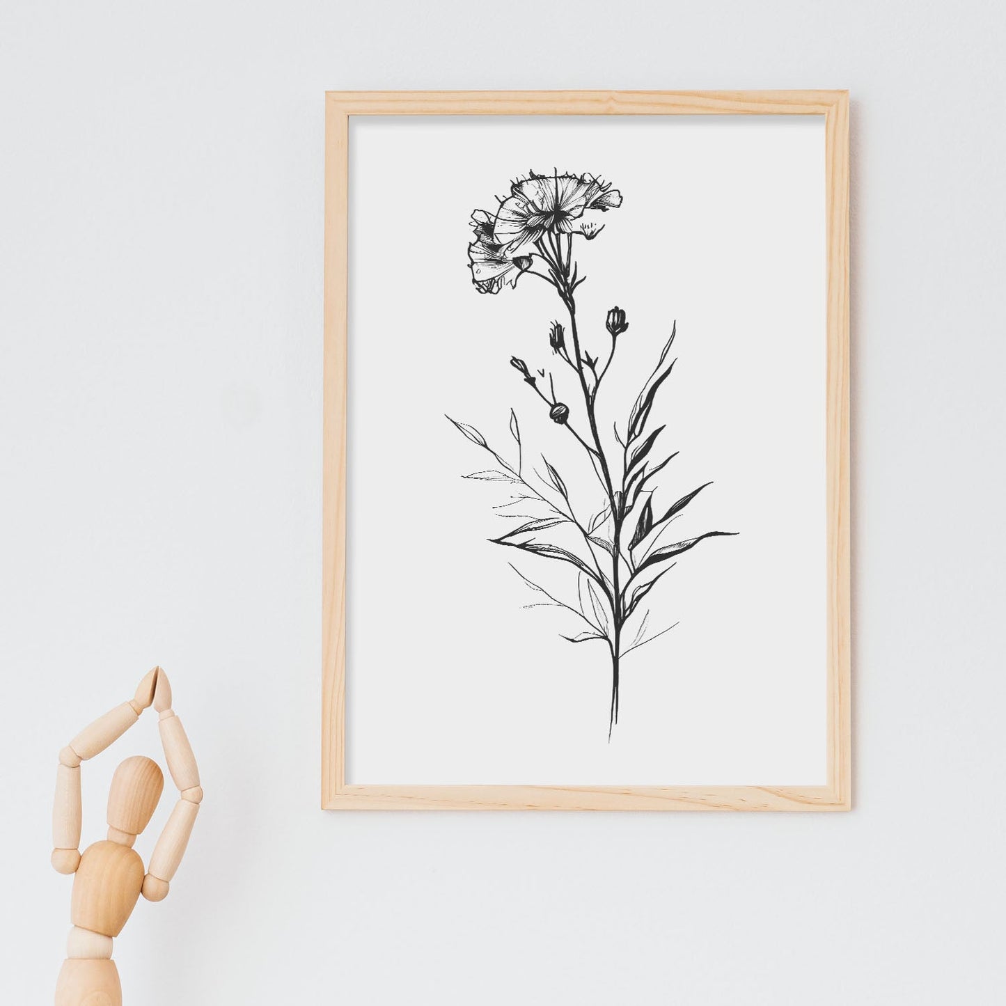 Lámina Nacnic Sweet Willi Arte Minimalista Lineal