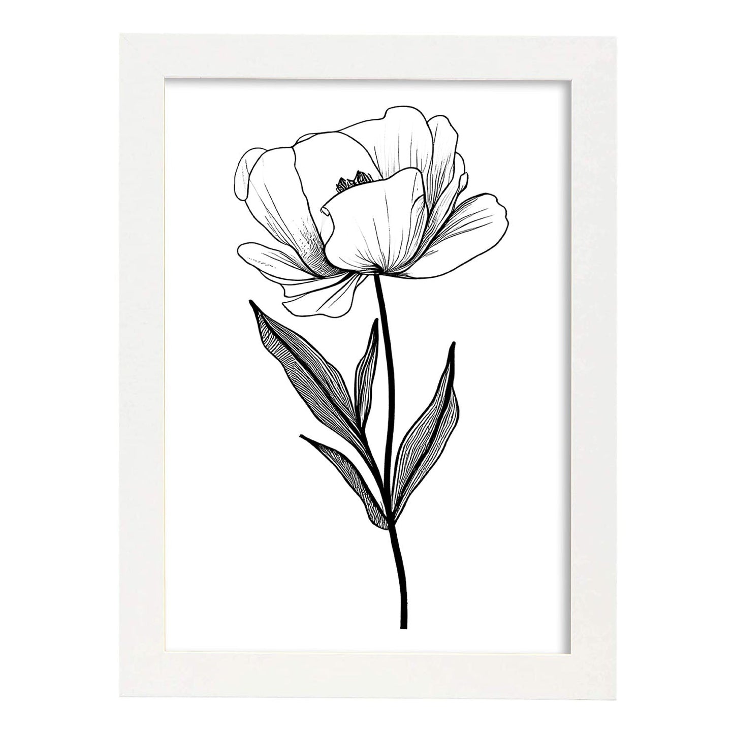 Lámina Minimalista de Tulipas Nacnic