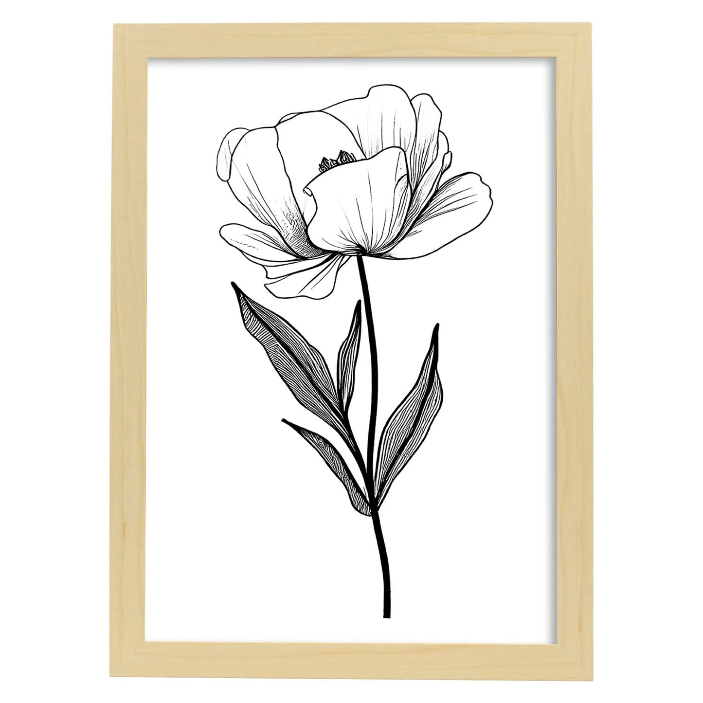 Lámina Minimalista de Tulipas Nacnic