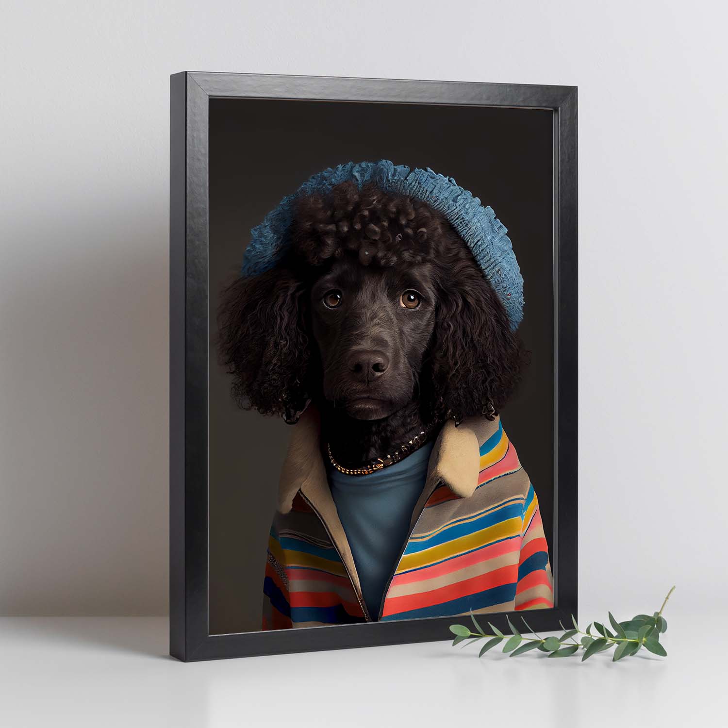 Nacnic un tipo de perro rizado. Estampados de arte de pared estético para el diseño de dormitorio o sala de estar.-Artwork-Nacnic-Nacnic Estudio SL