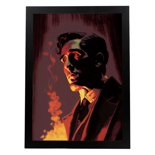 Nacnic una escena de la película de The Godfather Part II Pixar Styl. Estampados de arte de pared estético para el diseño de dormitorio o sala de estar.-Artwork-Nacnic-A4-Sin marco-Nacnic Estudio SL