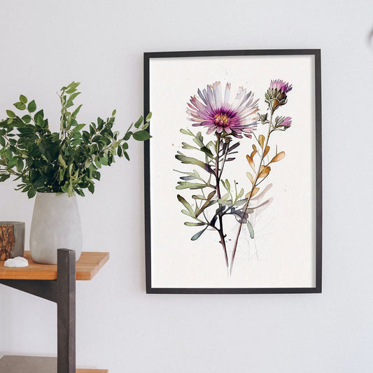 Lámina Nacnic Acuarela Minimalista Aster_2