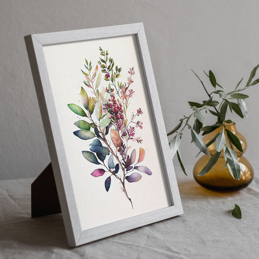 Lámina Nacnic Acuarela Minimalista Bouvardia_3