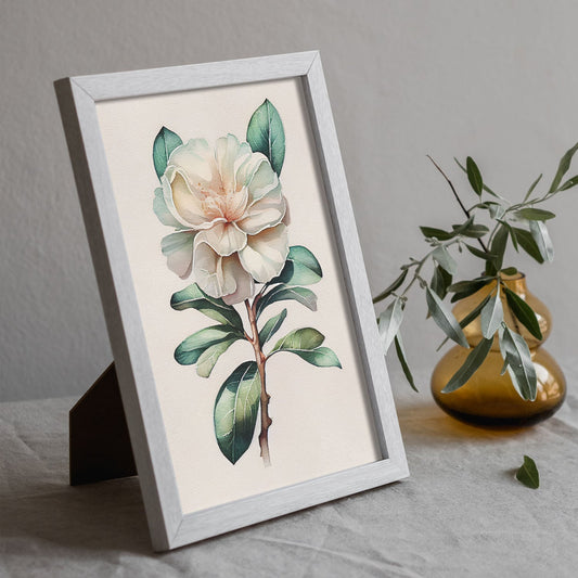 Lamina Nacnic Acuarela Minimalista de Camelia