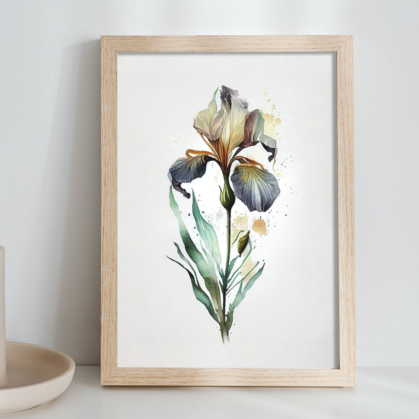 Lámina Acuarela Minimal Iris Nacnic