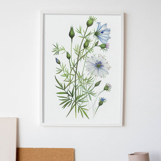 Nacnic watercolor minmal Love_2. Aesthetic Wall Art Prints for Bedroom or Living Room Design.-Artwork-Nacnic-A4-Sin Marco-Nacnic Estudio SL