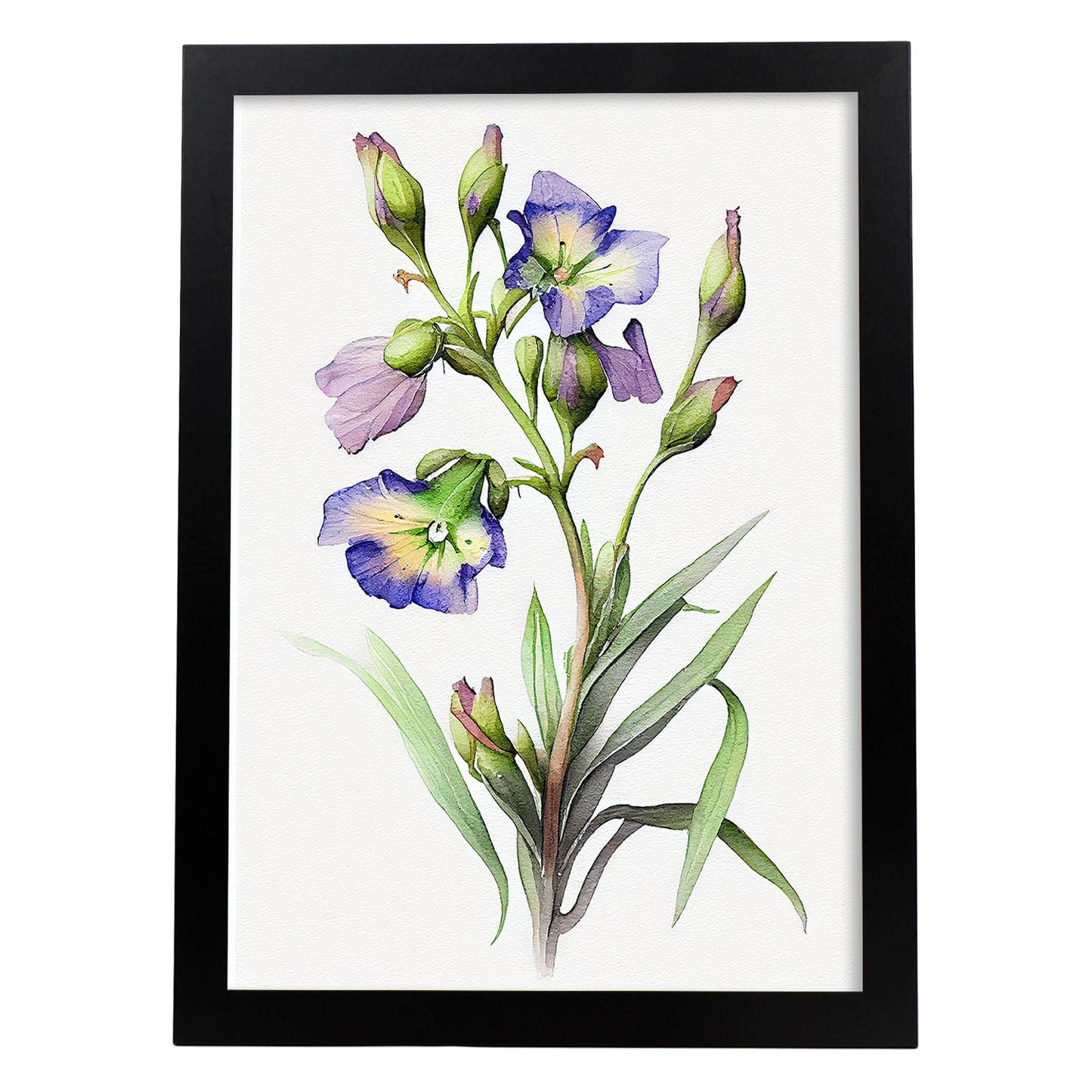Lámina Nacnic Acuarela Minimalista de Spiderwort