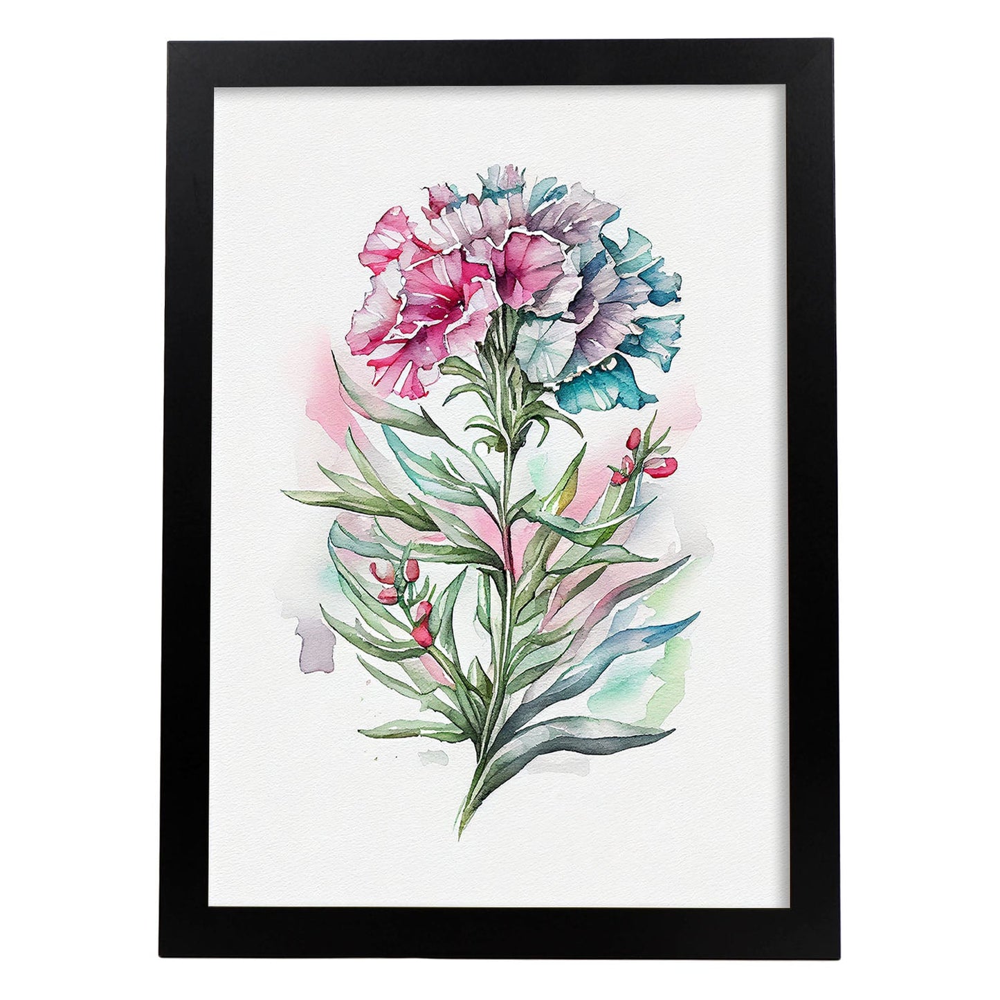 Lámina Nacnic de Acuarela Minimalista Sweet William_3