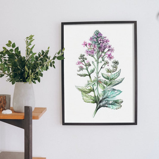 Lámina Nacnic Acuarela Minimalista Verbena_2