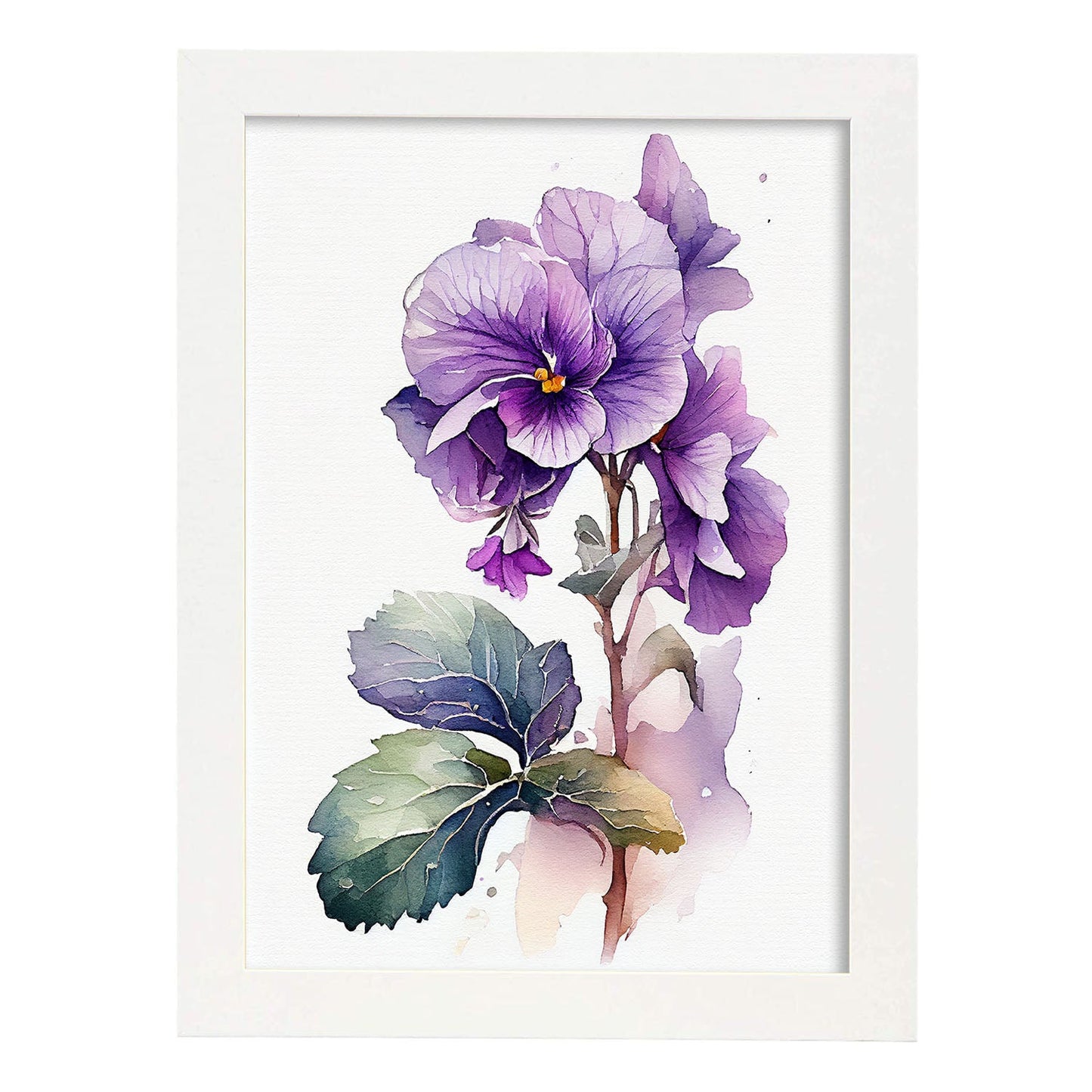 Laminas Nacnic Acuarela Minimalista Violeta