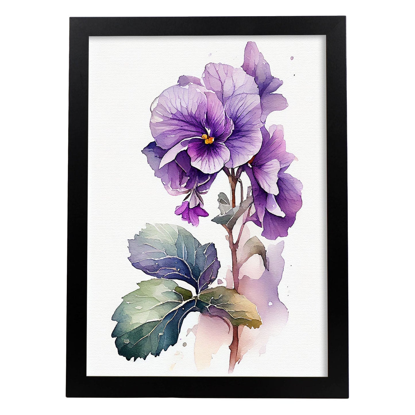 Laminas Nacnic Acuarela Minimalista Violeta