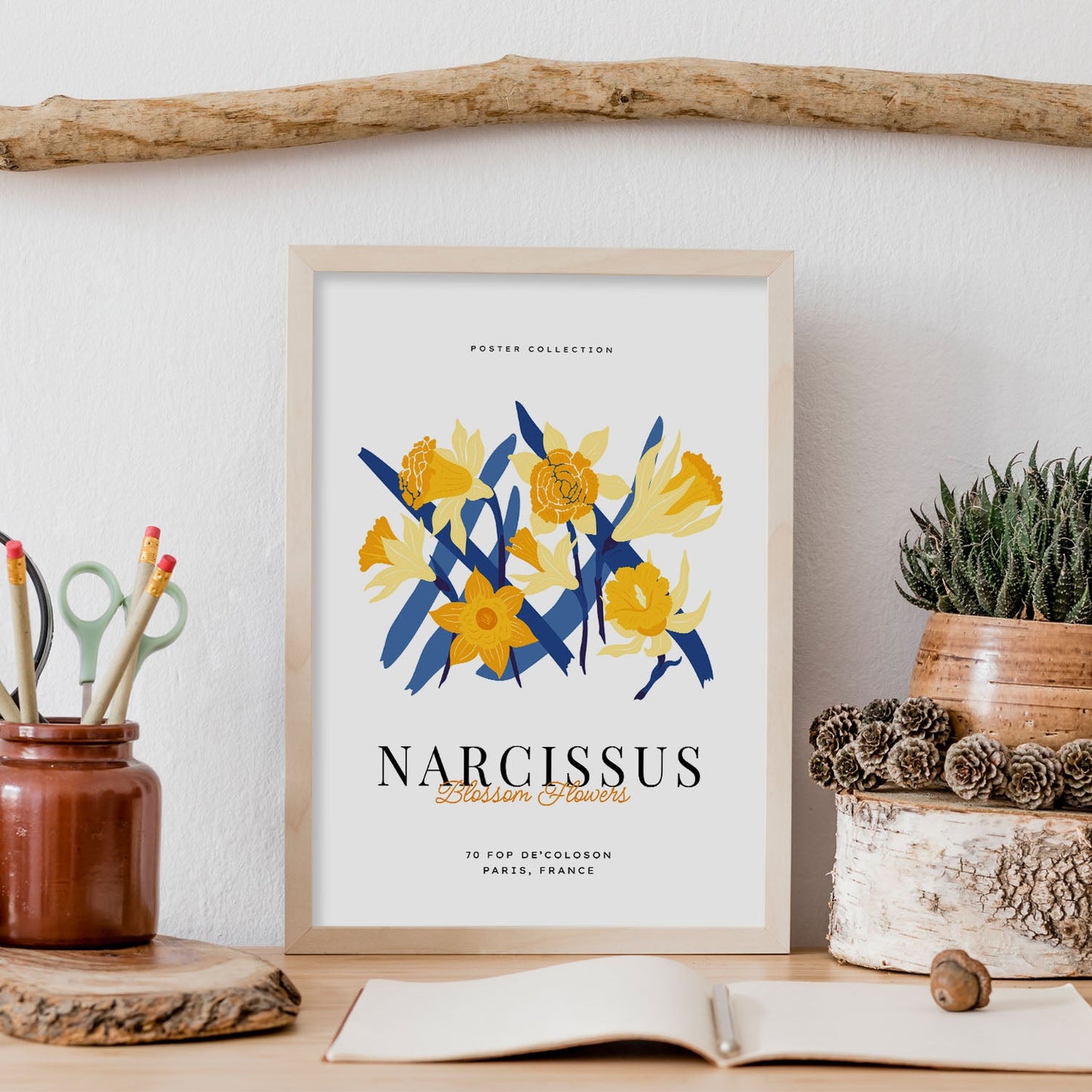 Narcissus Blossom Flower-Artwork-Nacnic-Nacnic Estudio SL