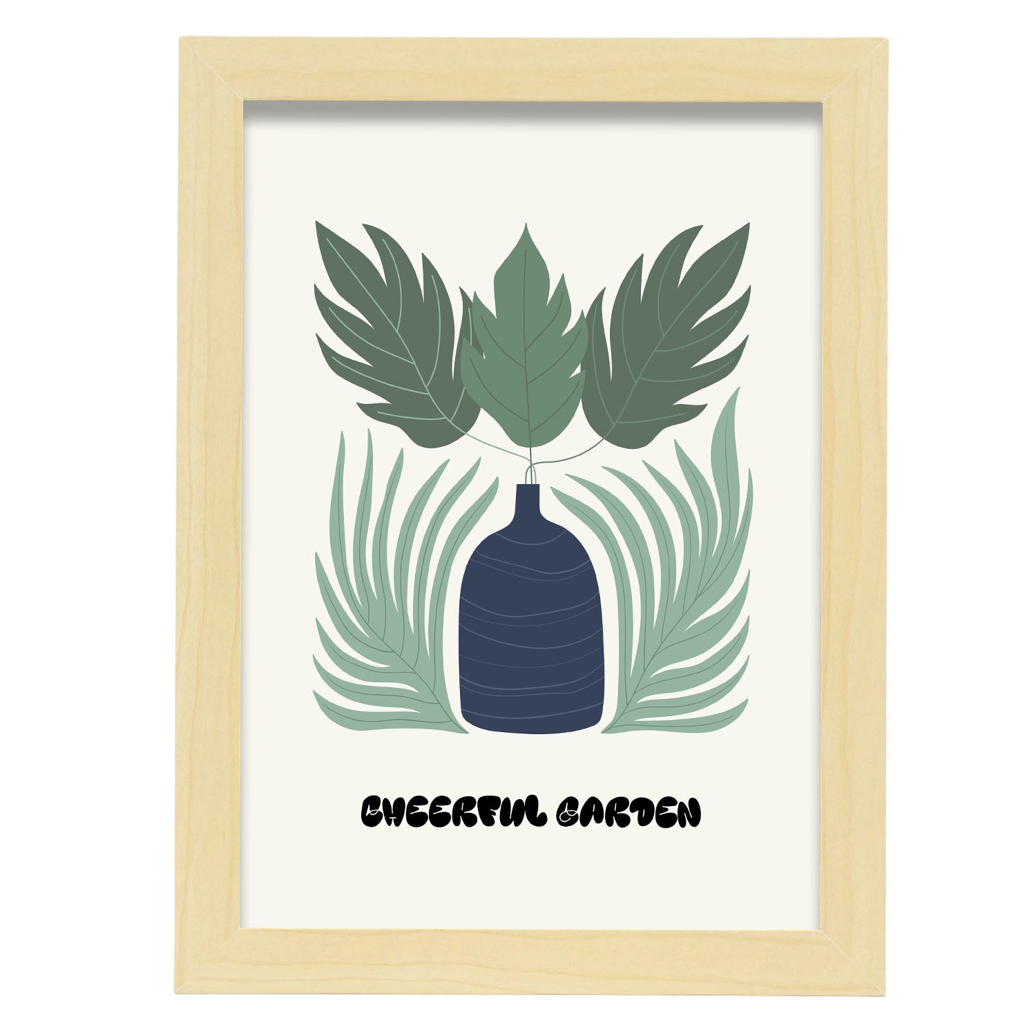 Naturalized-Artwork-Nacnic-A4-Marco Madera clara-Nacnic Estudio SL