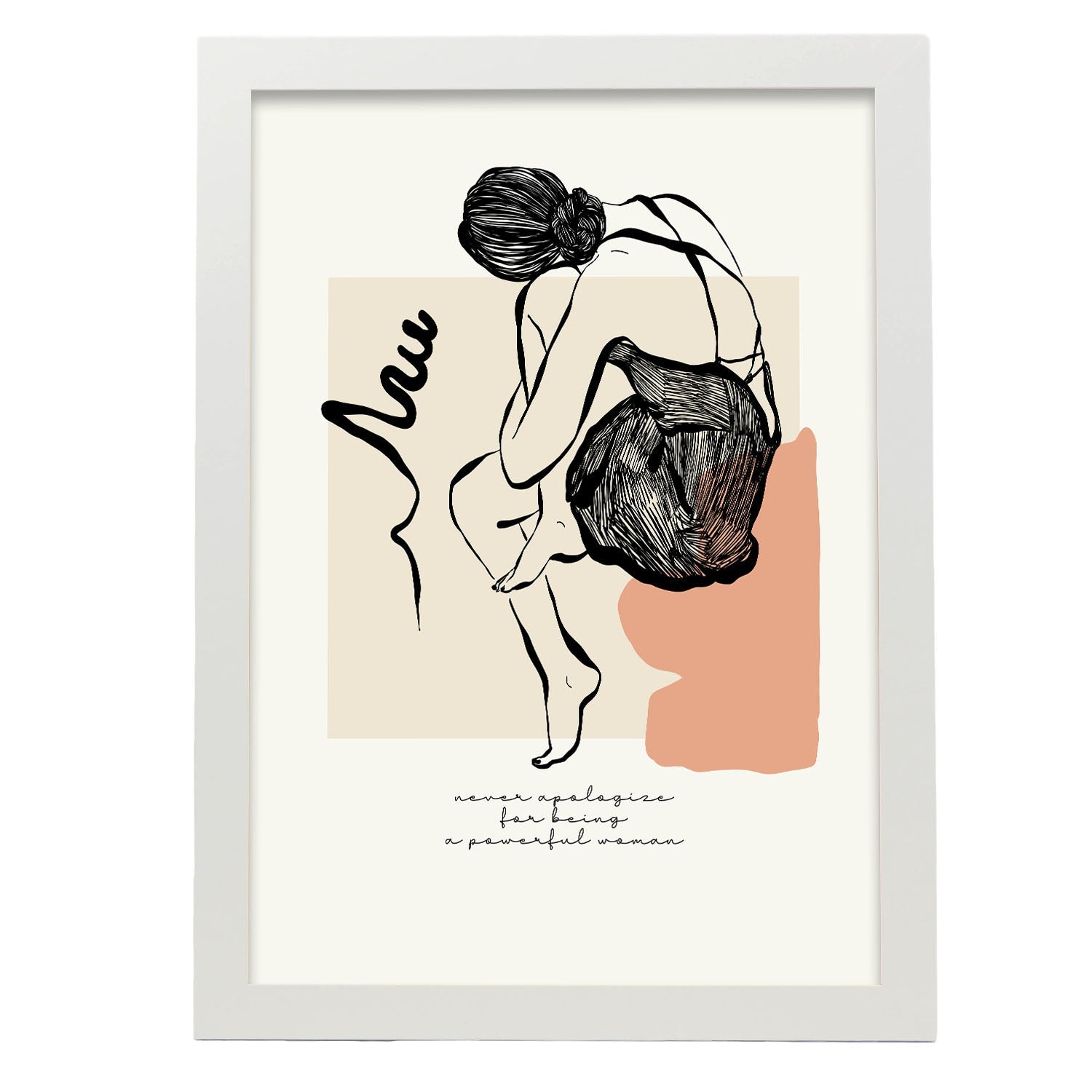 Never apologize-Artwork-Nacnic-A3-Marco Blanco-Nacnic Estudio SL