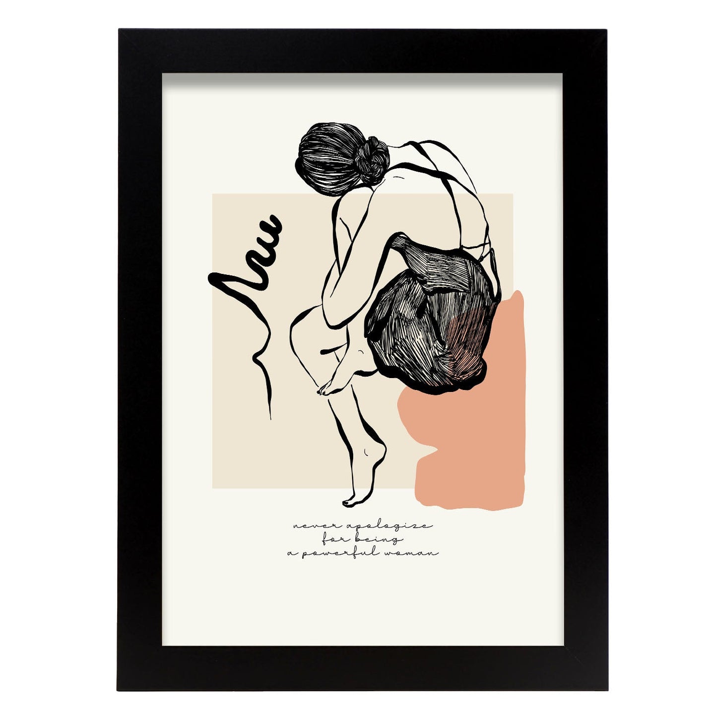 Never apologize-Artwork-Nacnic-A4-Sin marco-Nacnic Estudio SL