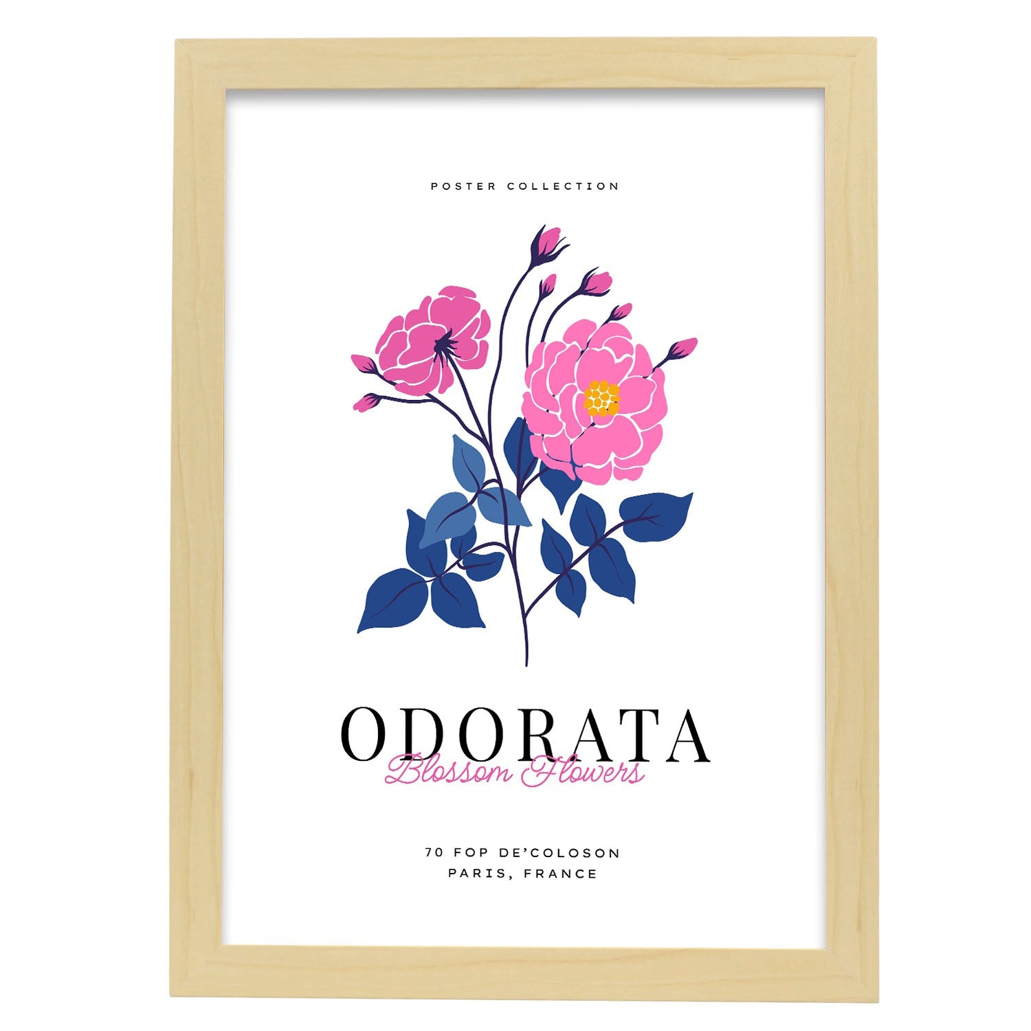 Odorata-Artwork-Nacnic-A3-Marco Madera clara-Nacnic Estudio SL