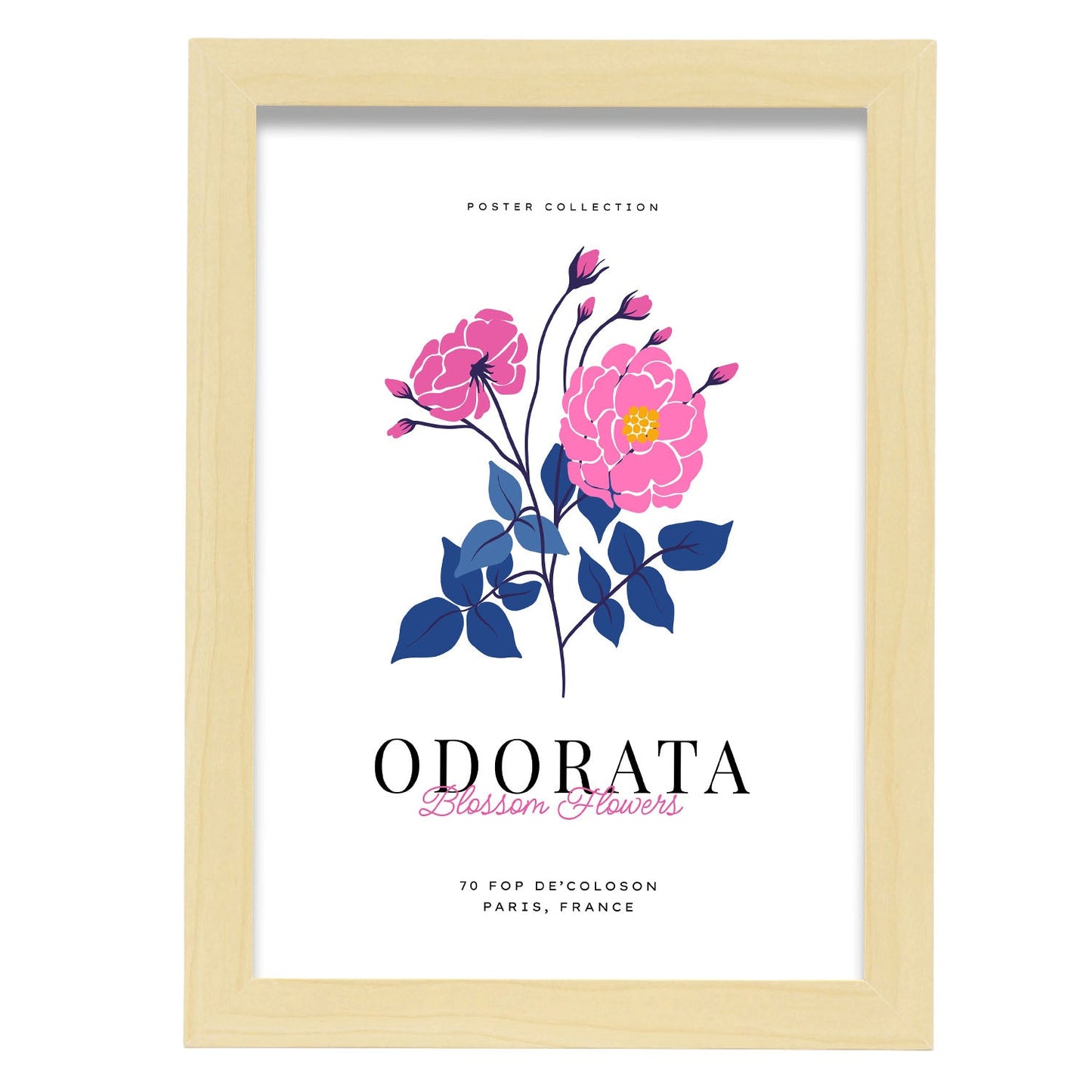 Odorata-Artwork-Nacnic-A4-Marco Madera clara-Nacnic Estudio SL
