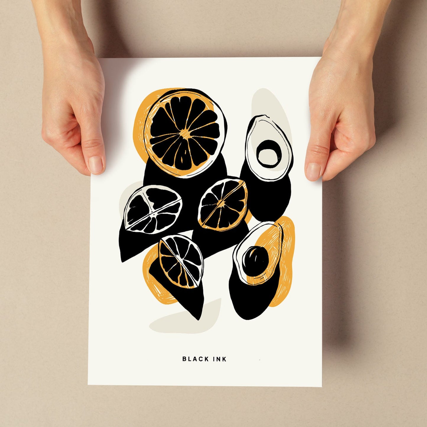 Orange and Avocados-Artwork-Nacnic-Nacnic Estudio SL