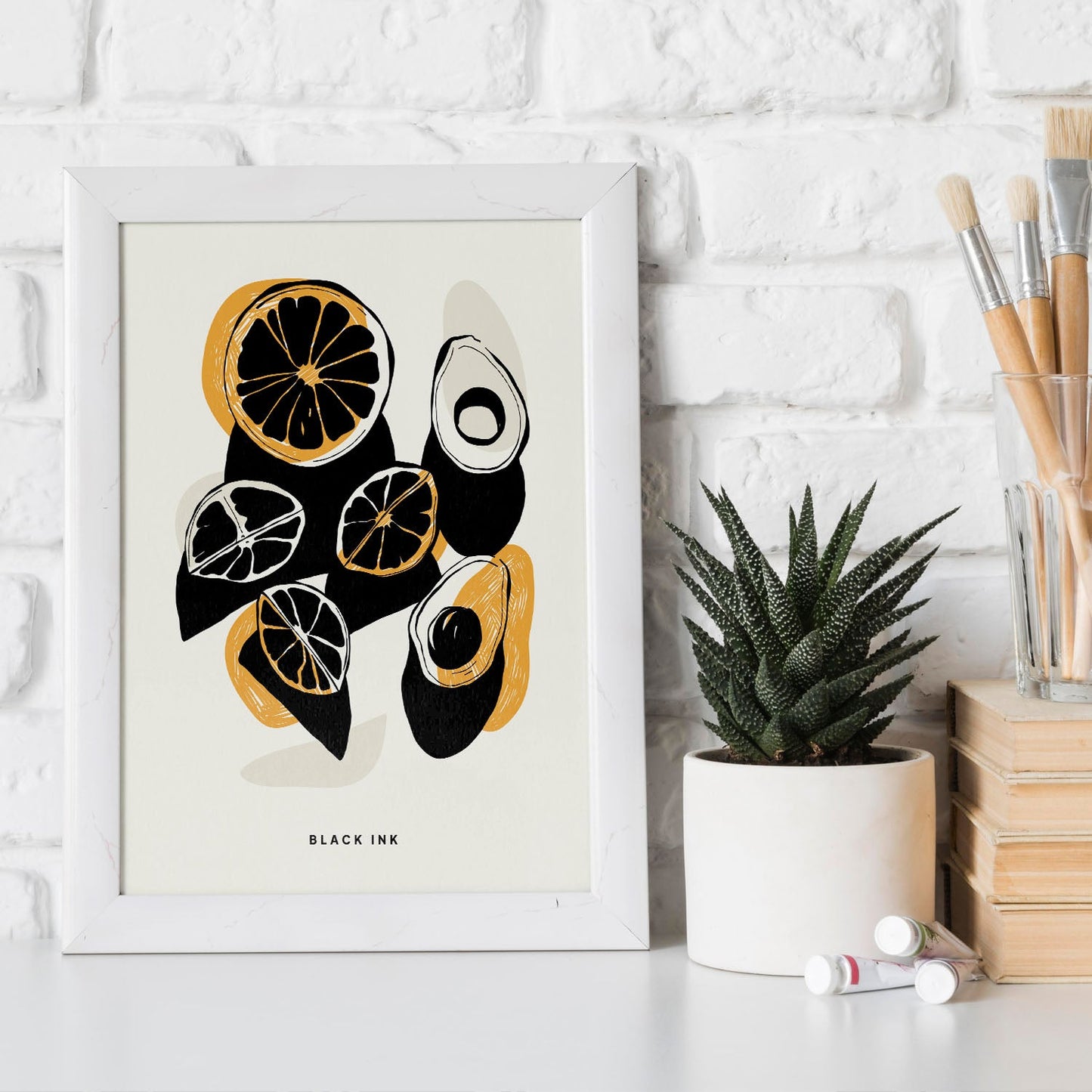Orange and Avocados-Artwork-Nacnic-Nacnic Estudio SL