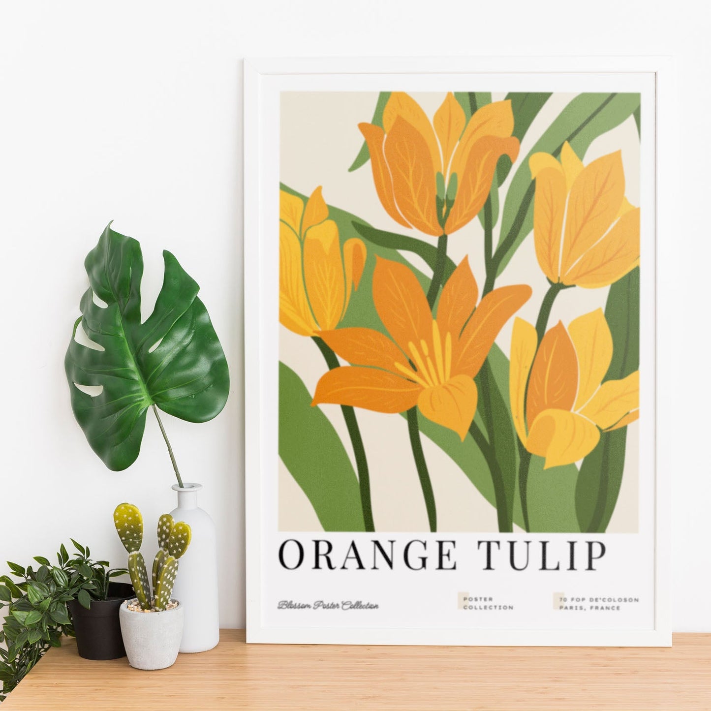 Orange Tulip-Artwork-Nacnic-Nacnic Estudio SL